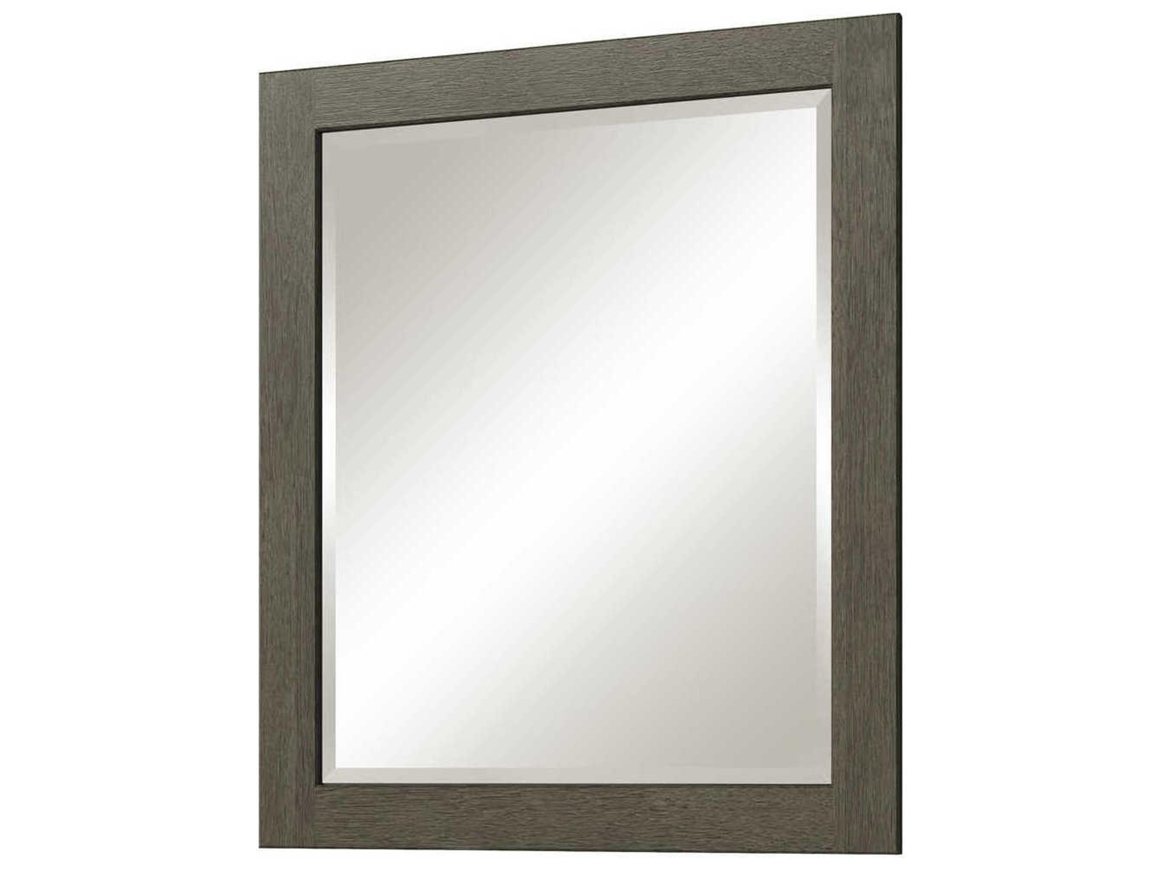 Sunny Wood Livingstone Shale Grey Wall Mirror Vertical