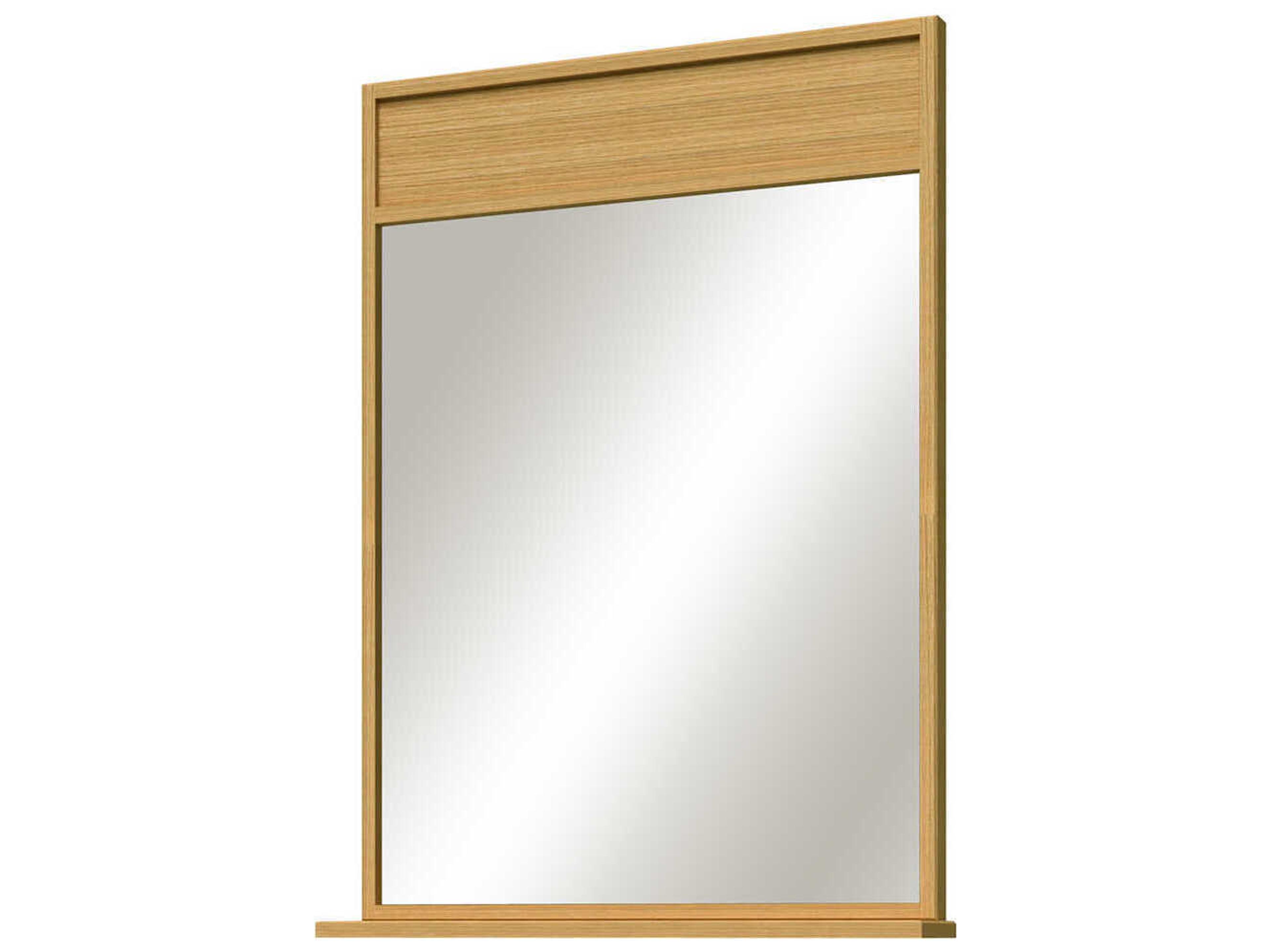 Sunny Wood Nikko Clear Oak Wall Mirror Rectangular