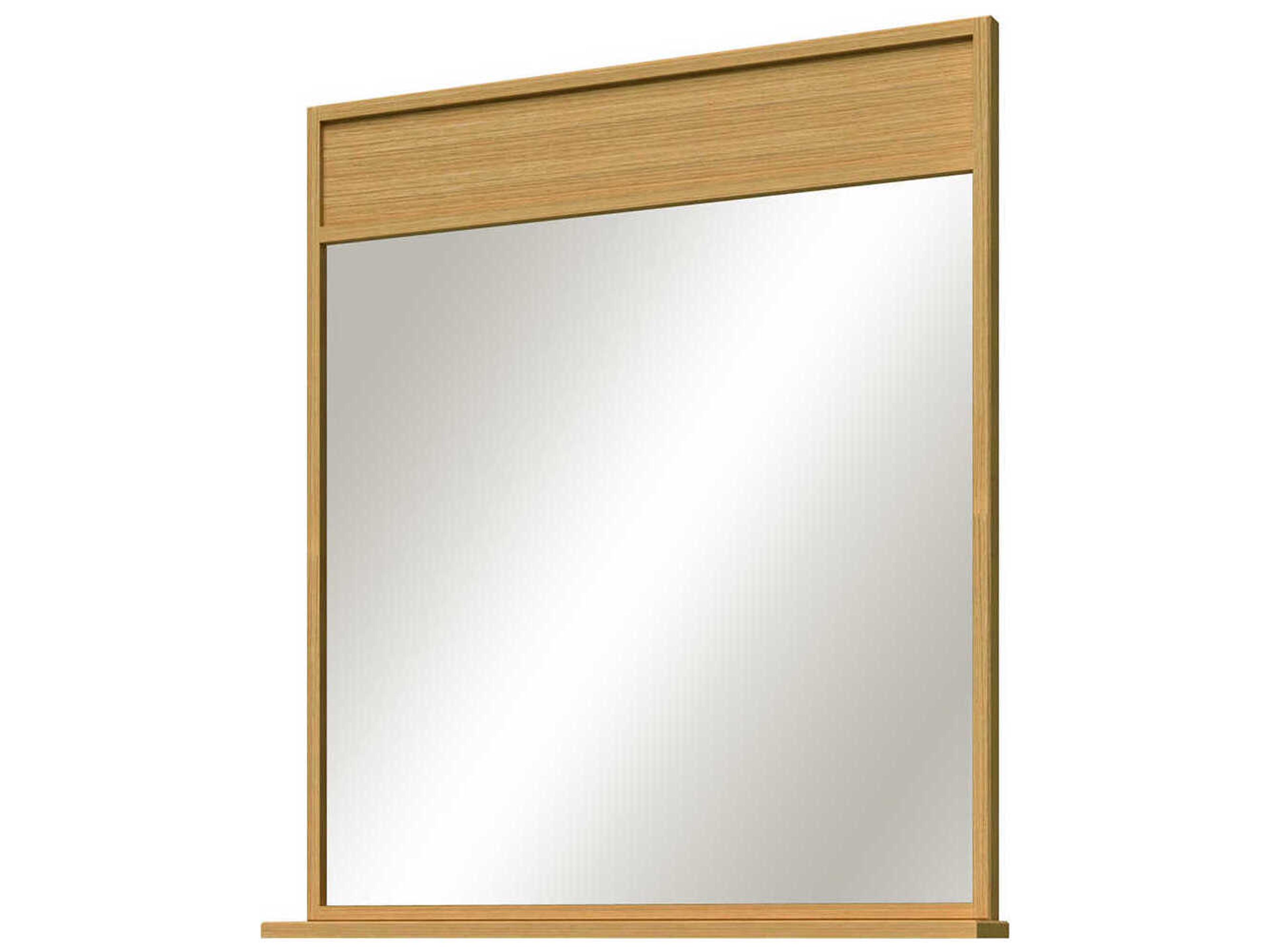 Sunny Wood Nikko Clear Oak Wall Mirror Rectangular