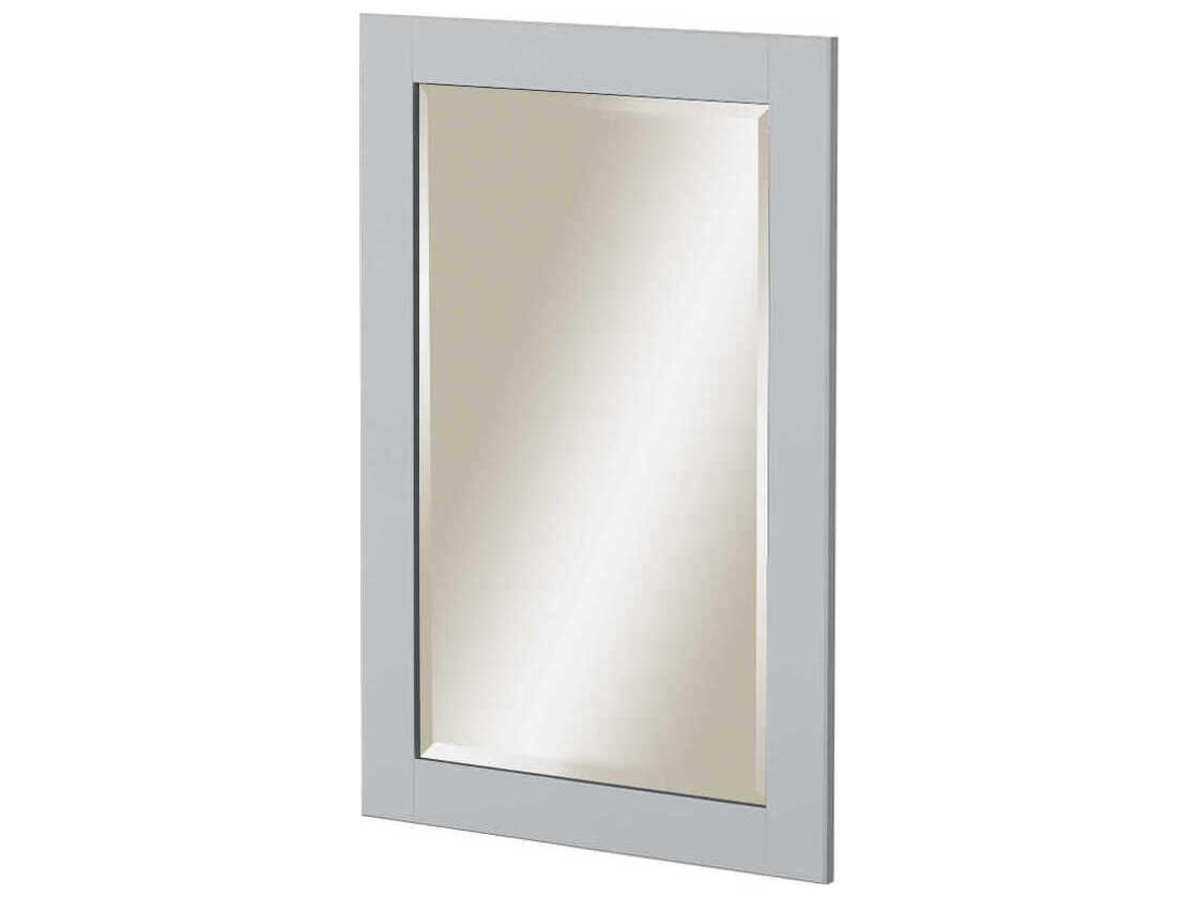 Sunny Wood Shaker Hill Designer White Wall Mirror Vertical