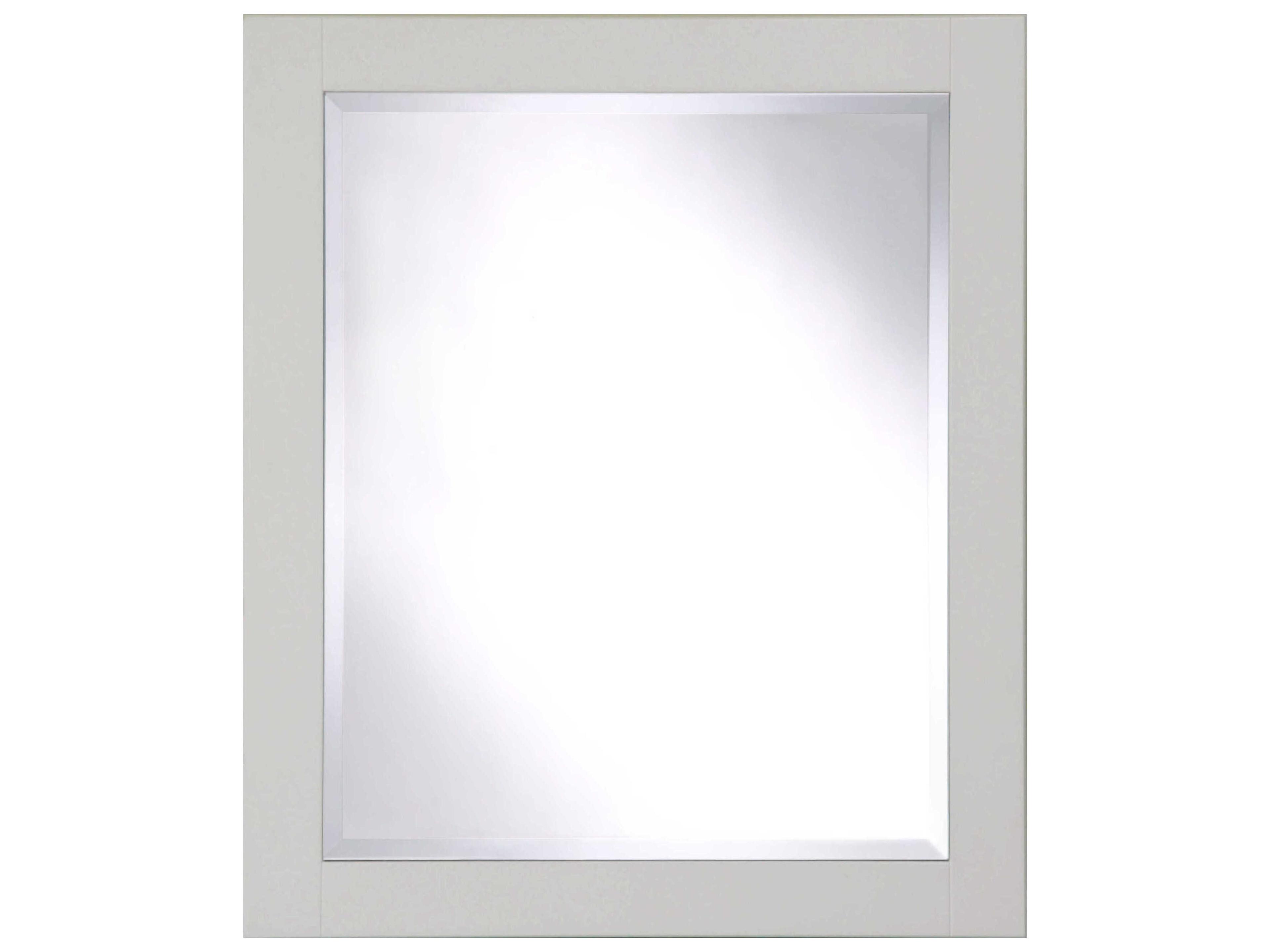 Sunny Wood Shaker Hill Designer White Wall Mirror Vertical