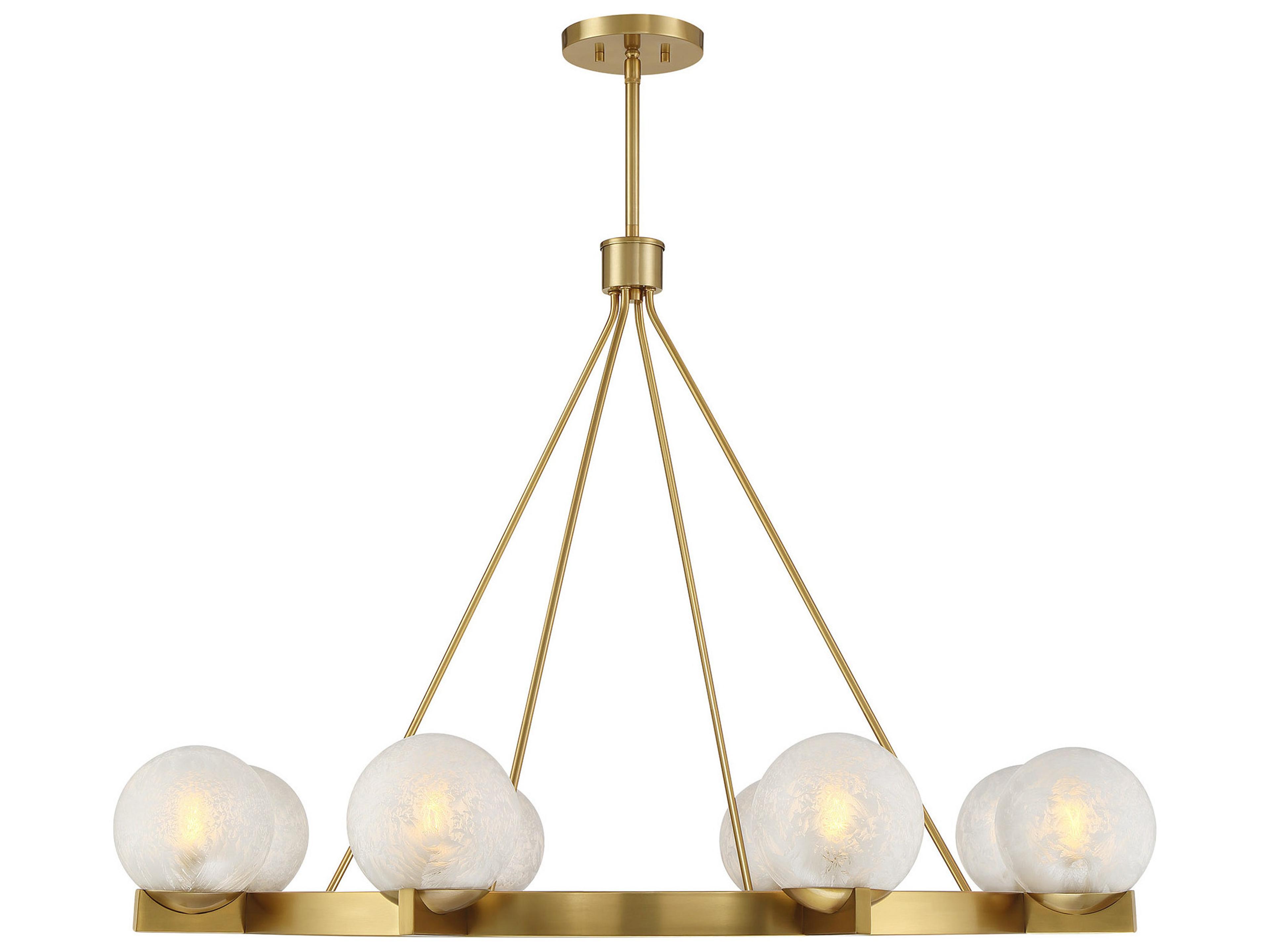 Savoy House Darien 8-Light Warm Brass Globe Chandelier