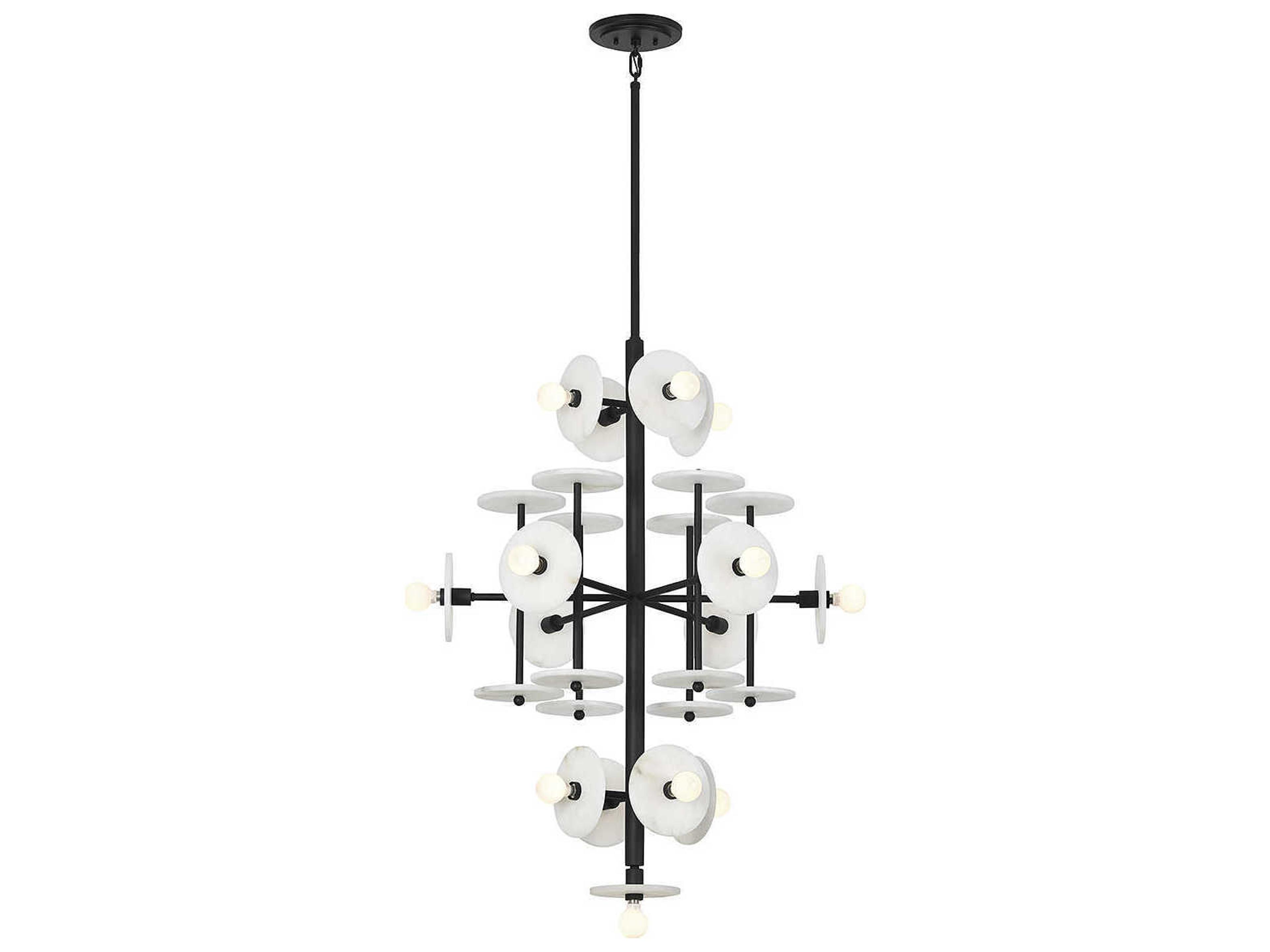 Savoy House Amani 15-Light Black Cashmere Chandelier