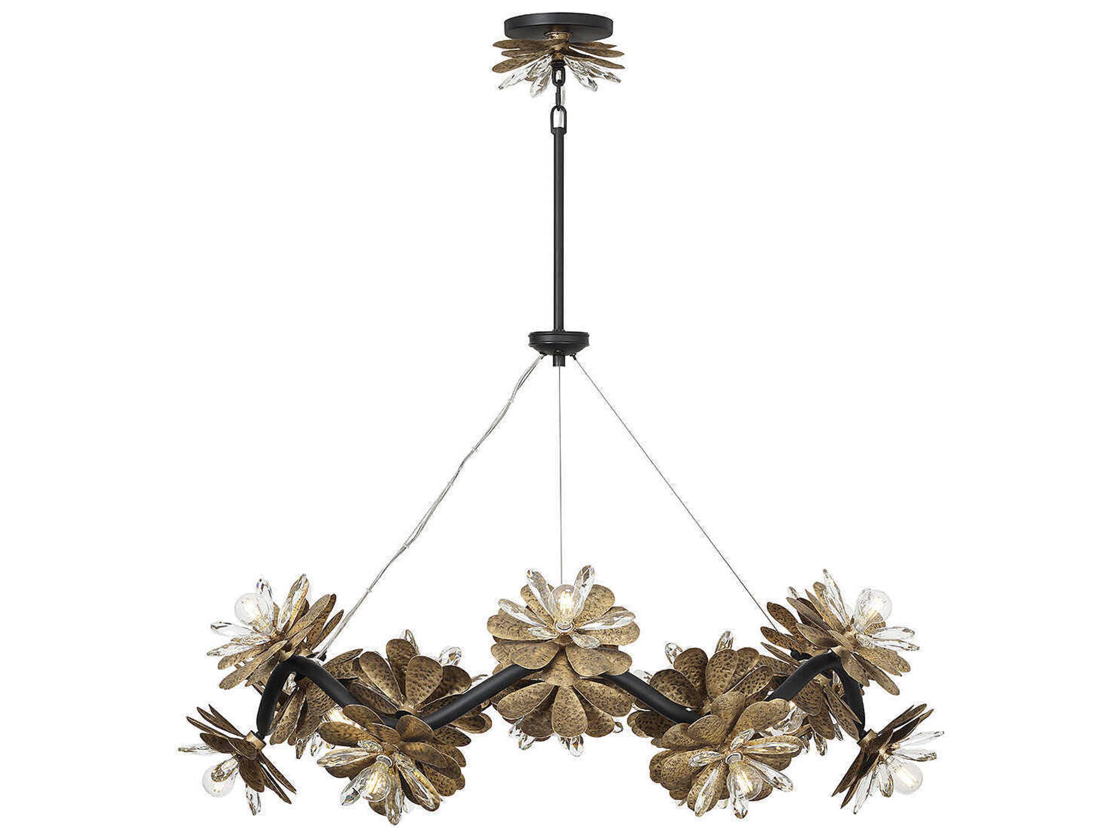 Savoy House Giselle 24-Light Delphine Bronze Crystal Chandelier