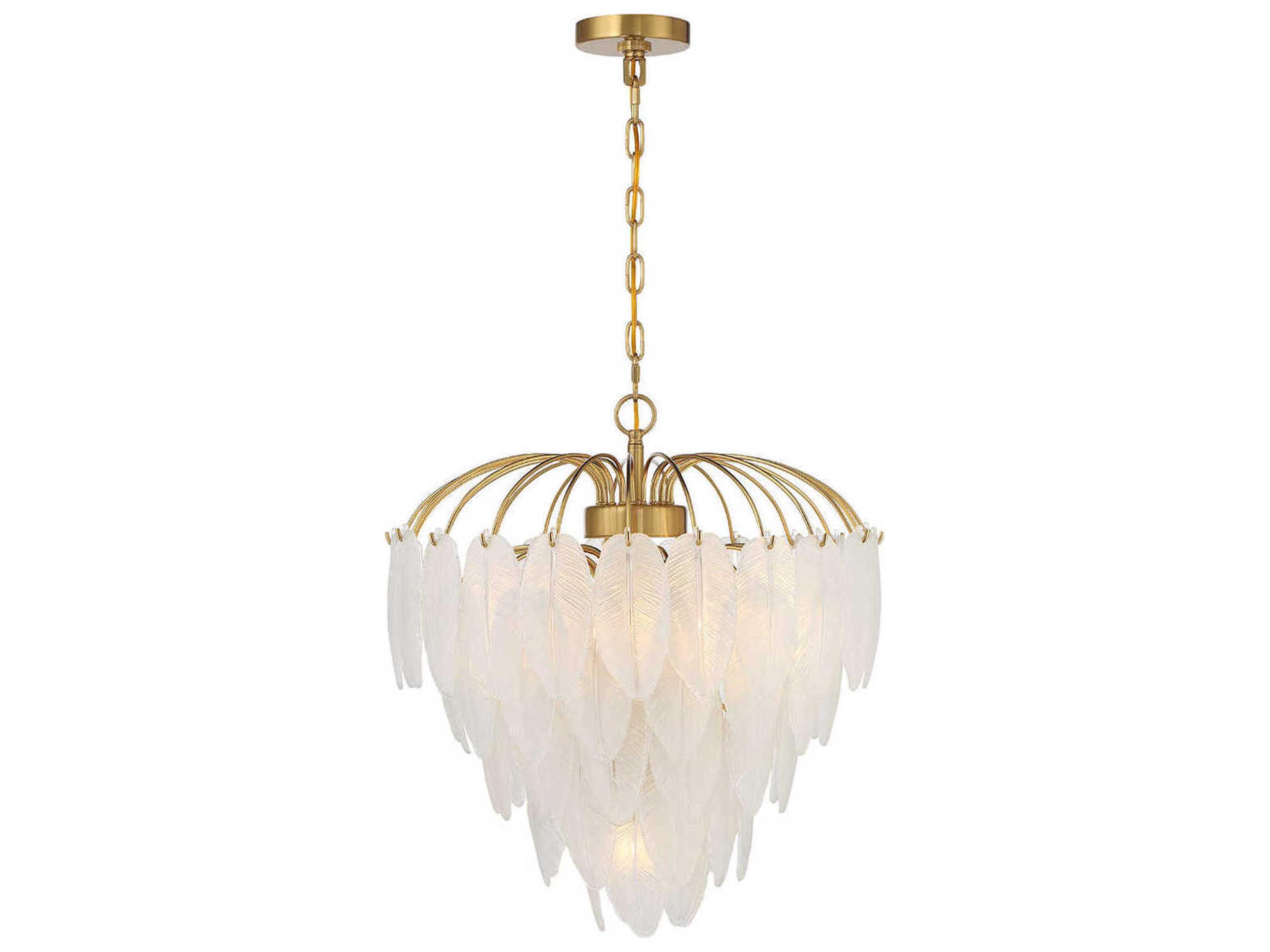 Savoy House Boa 6-Light Warm Brass Tiered Chandelier