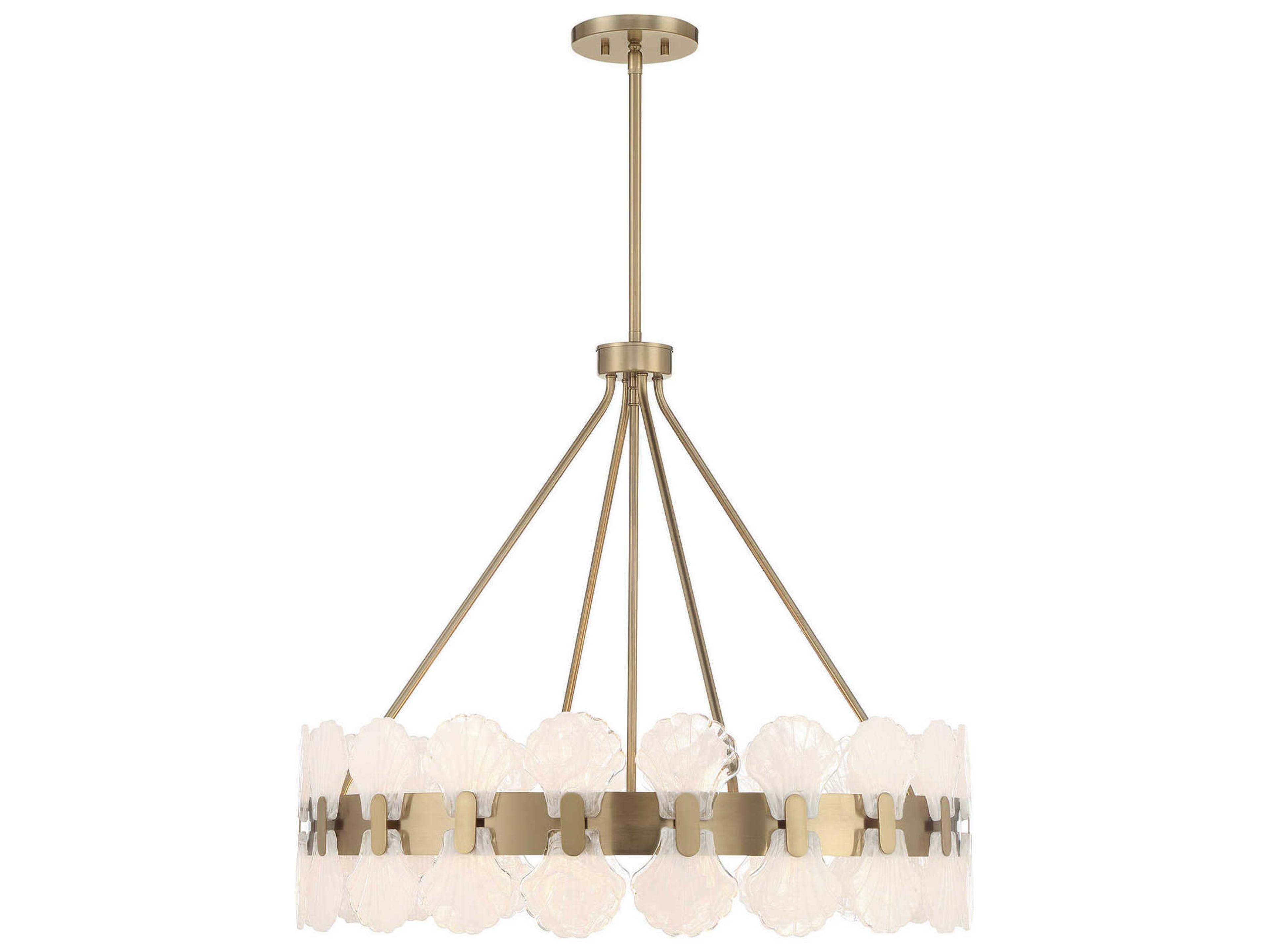 Savoy House Bancroft 6-Light Noble Brass Round Chandelier