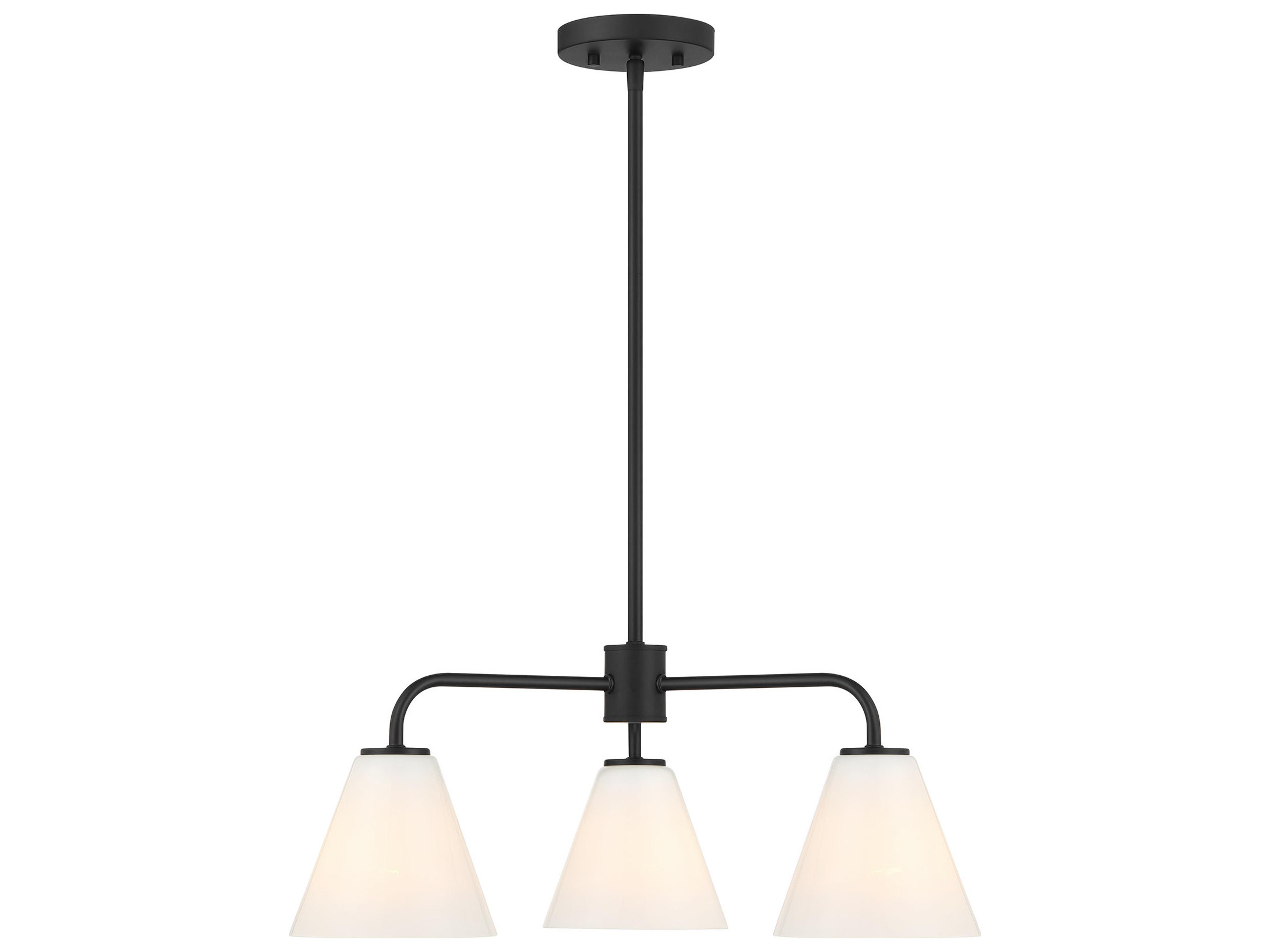 Savoy House Blair 3-Light Matte Black Chandelier