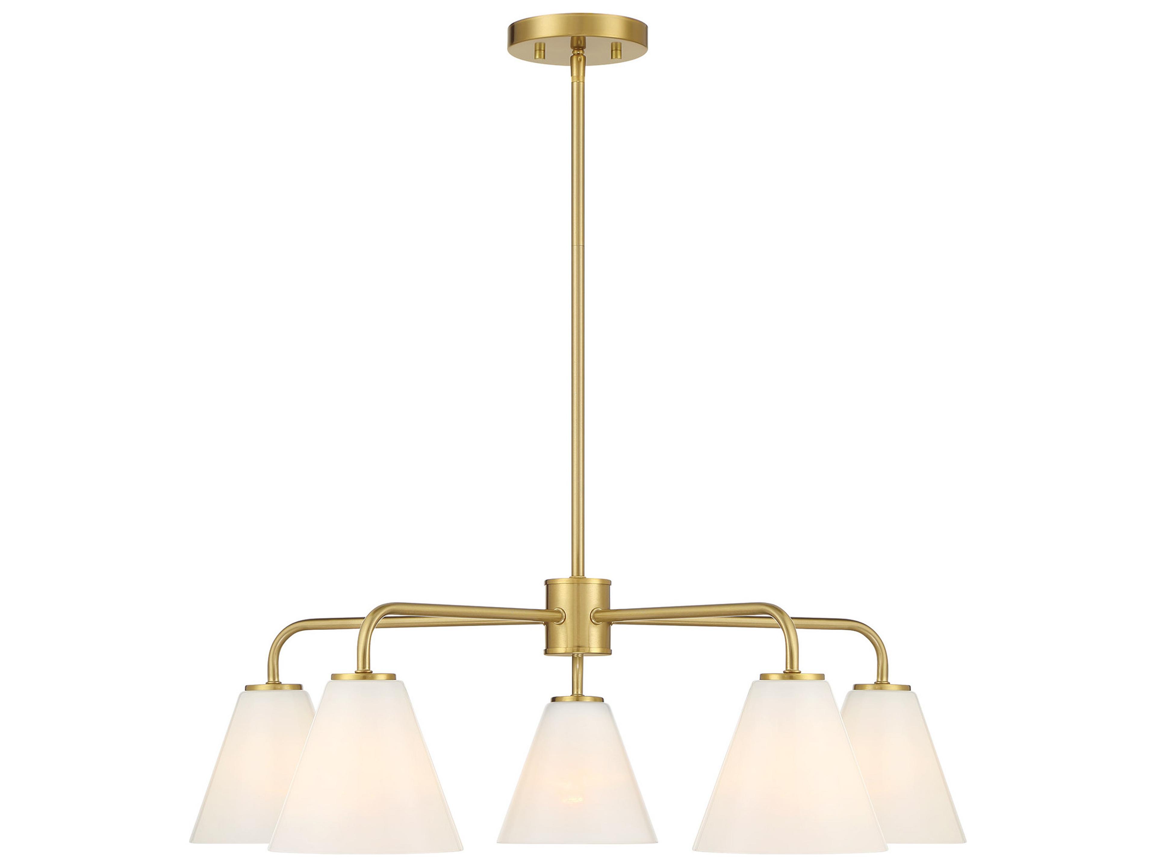 Savoy House Blair 5-Light Warm Brass Chandelier