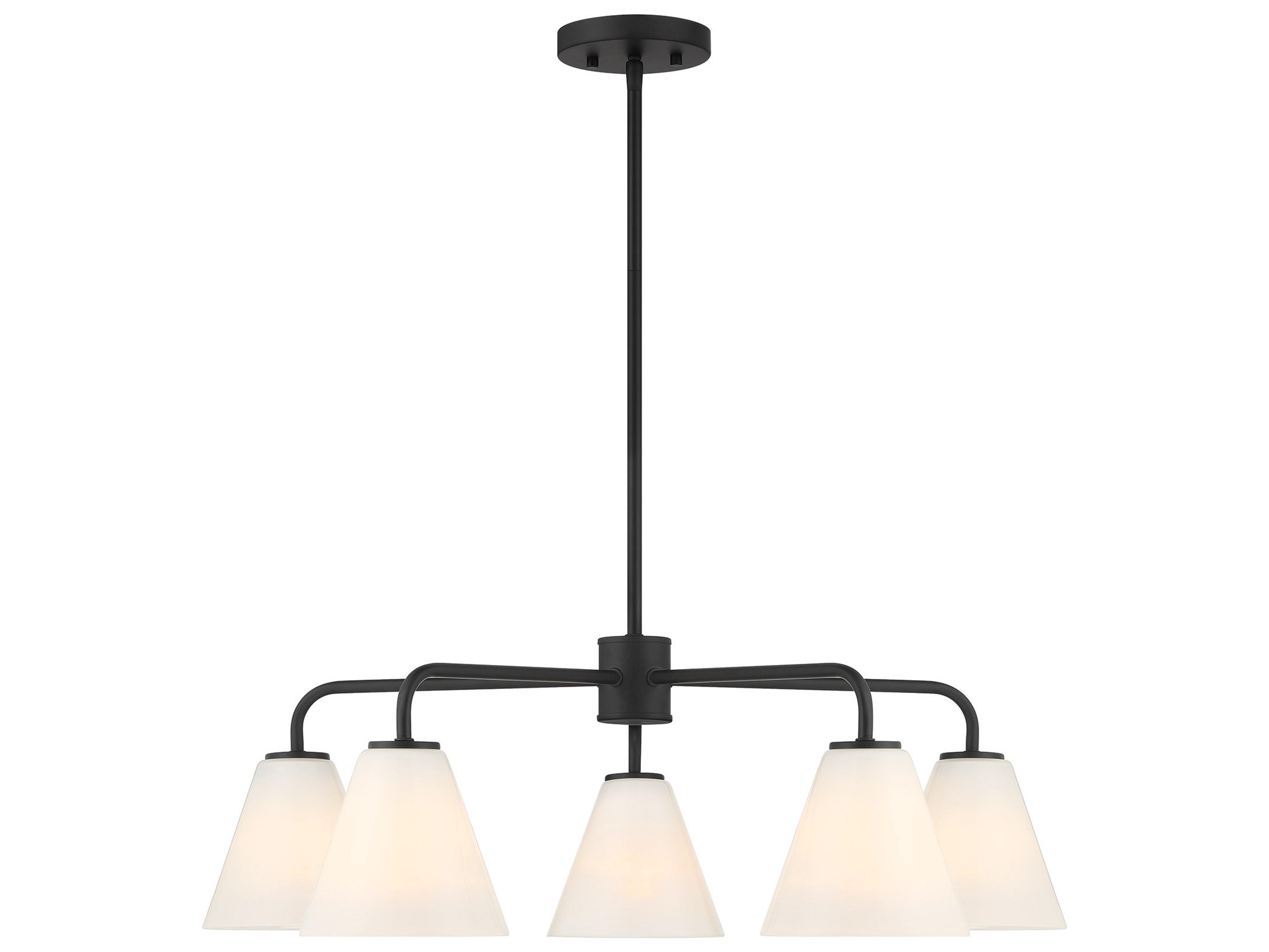 Savoy House Blair 5-Light Matte Black Chandelier