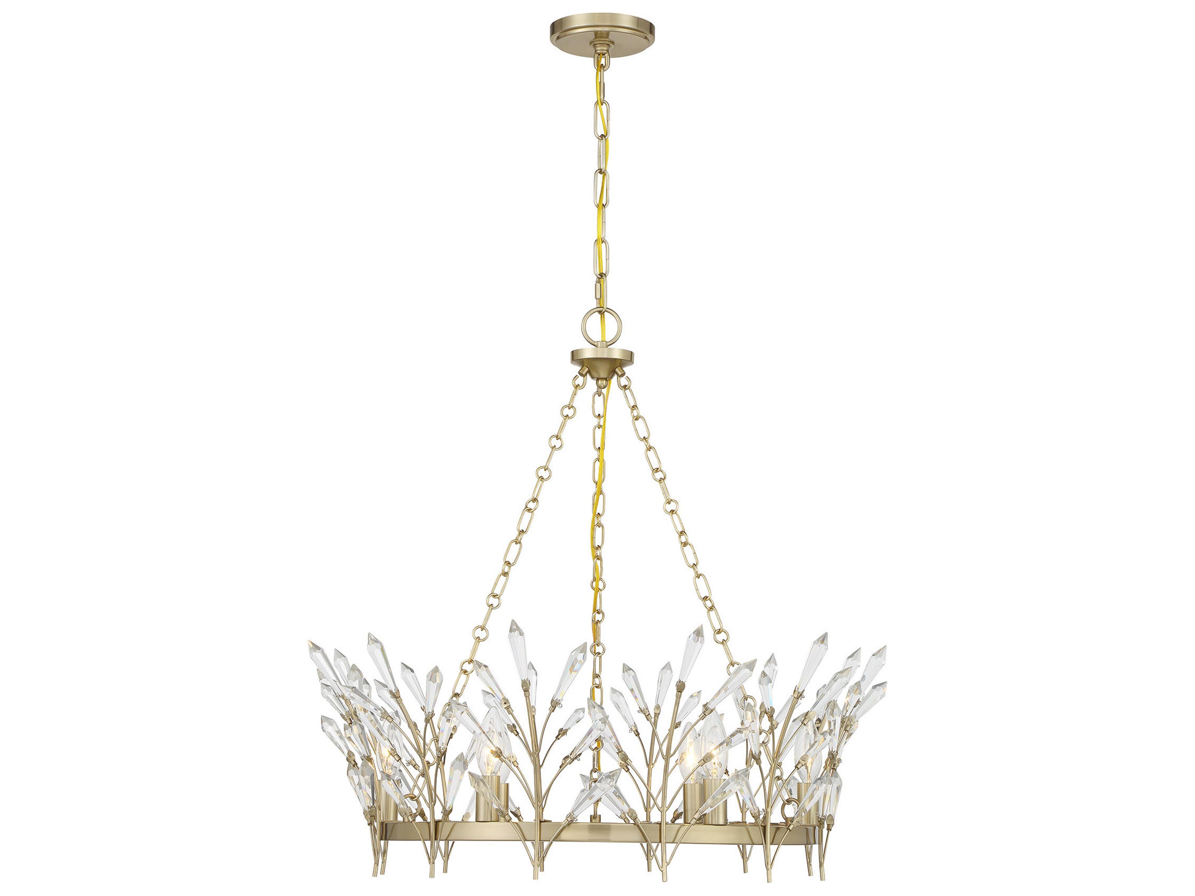 Savoy House Orianna 6-Light Noble Brass Chandelier