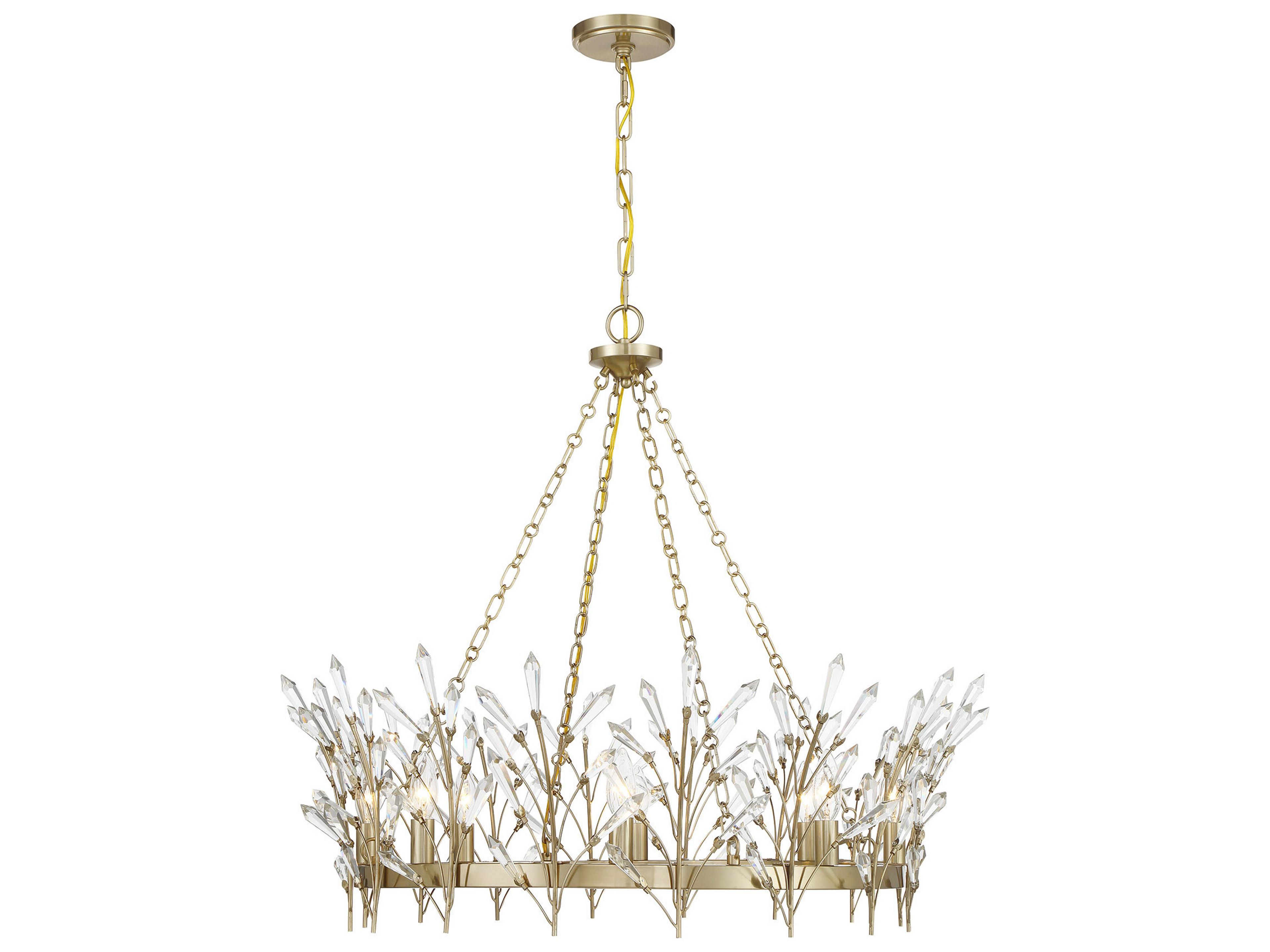 Savoy House Orianna 8-Light Noble Brass Chandelier