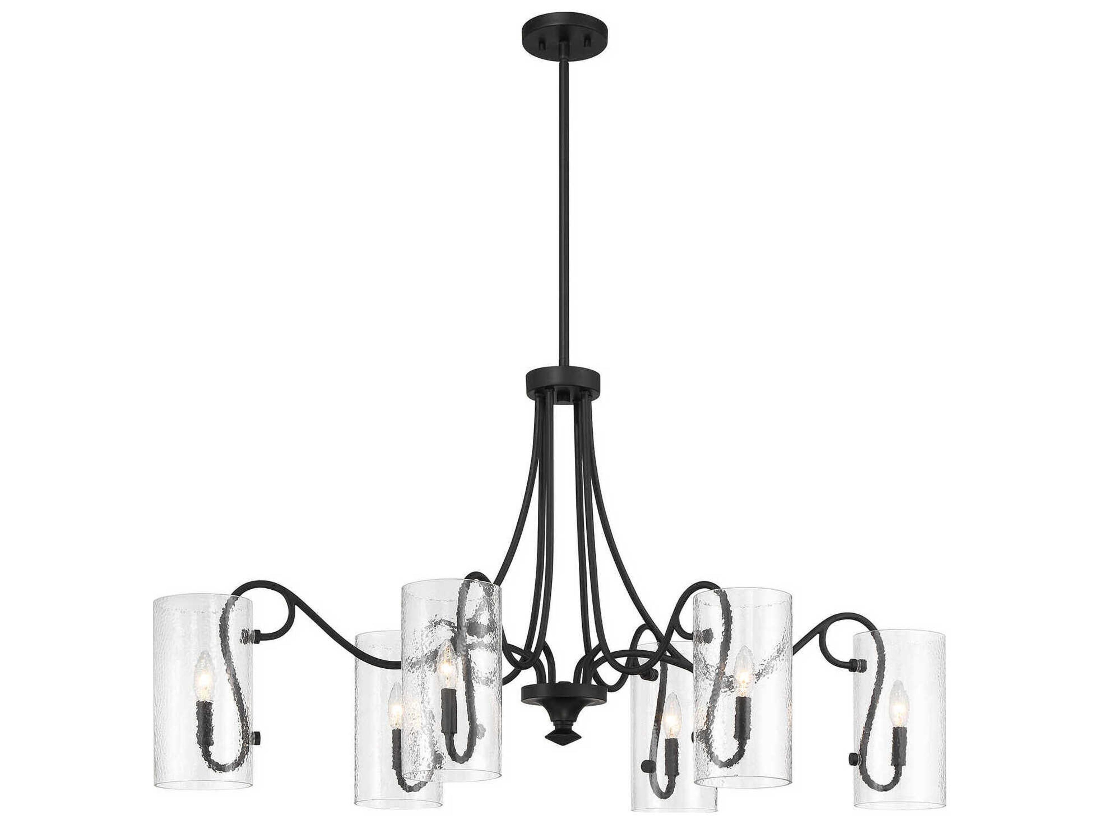 Savoy House Calgary 6-Light Matte Black Chandelier