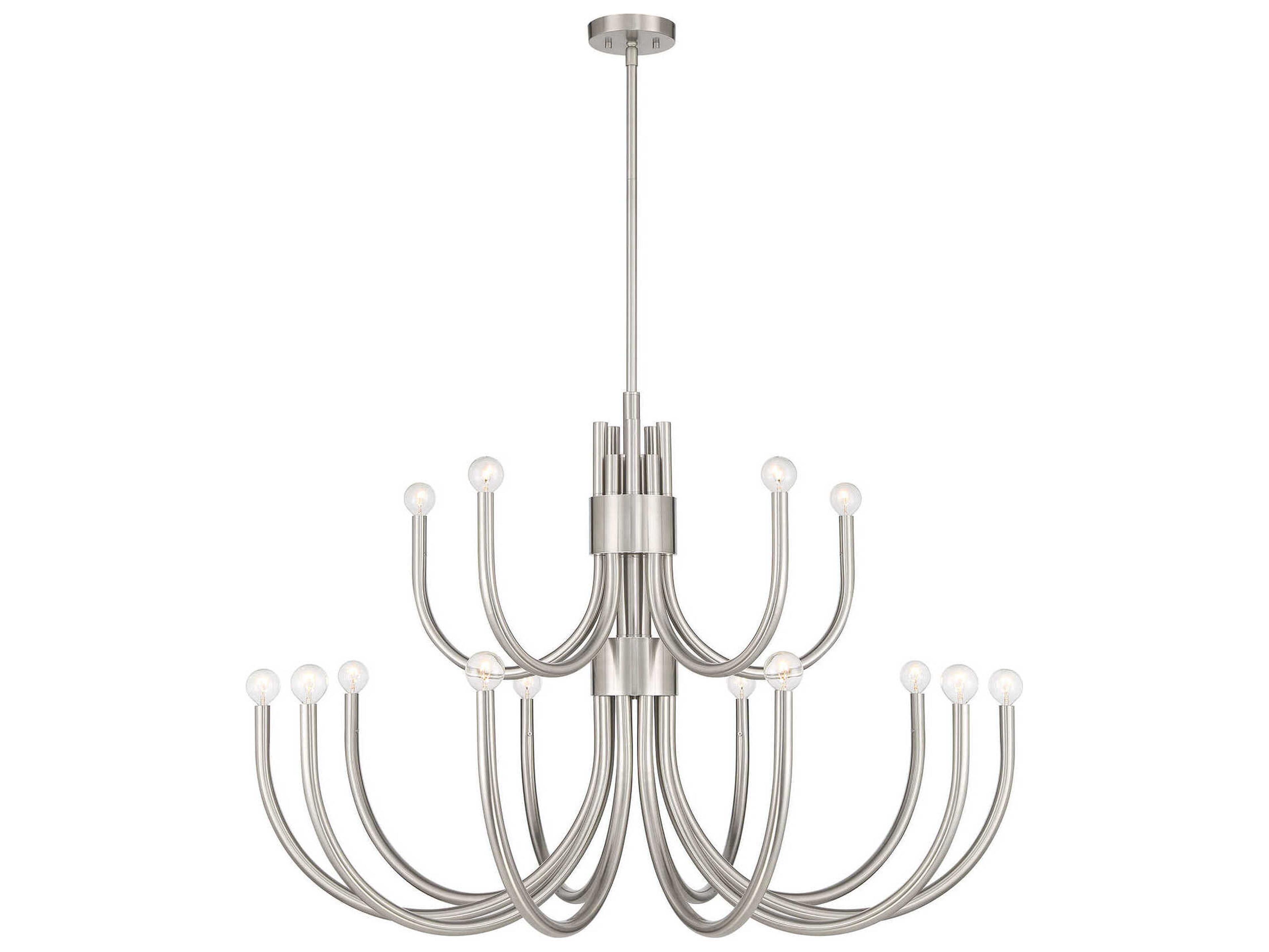 Savoy House Sorrento 15-Light Satin Nickel Chandelier
