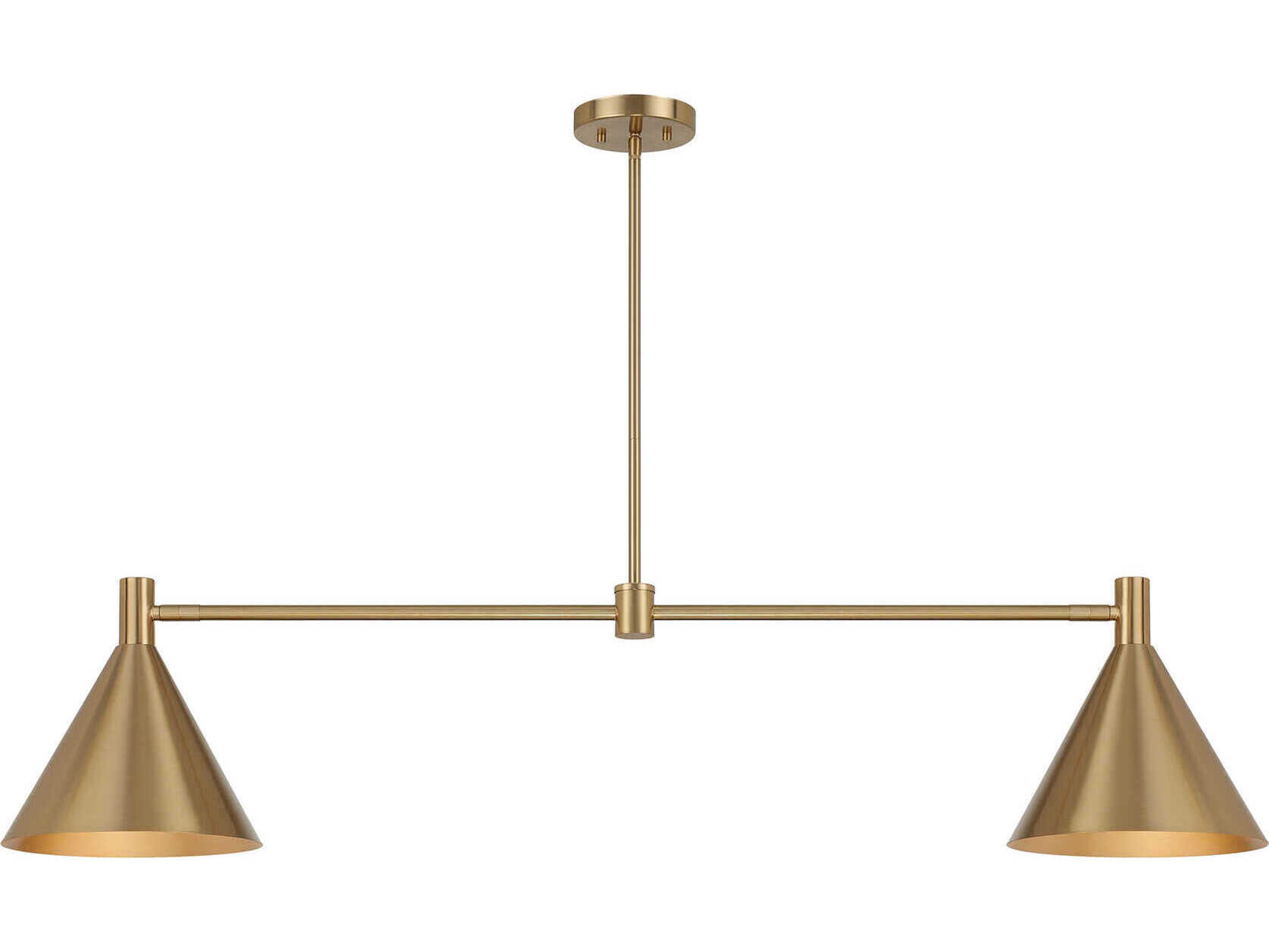 Savoy House Pharos 2-Light Noble Brass Island Pendant