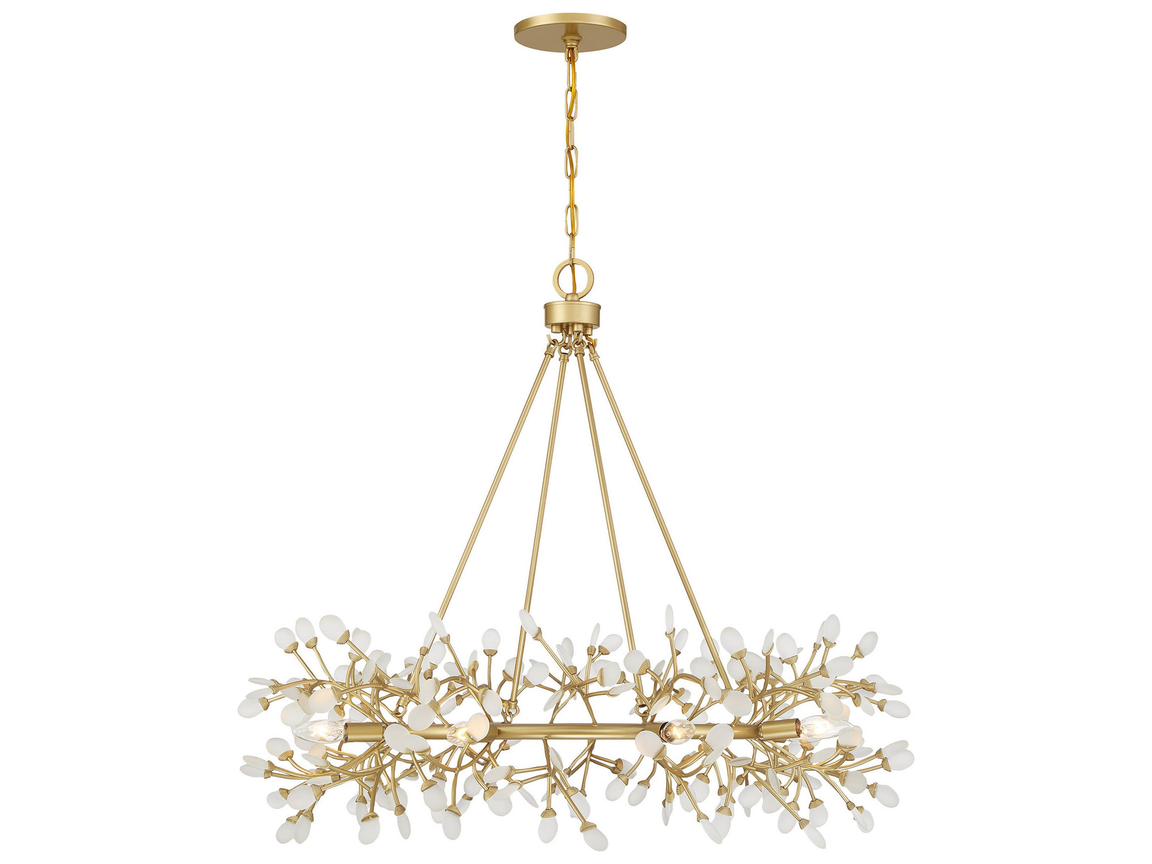 Savoy House Once 8-Light Spun Gold Chandelier