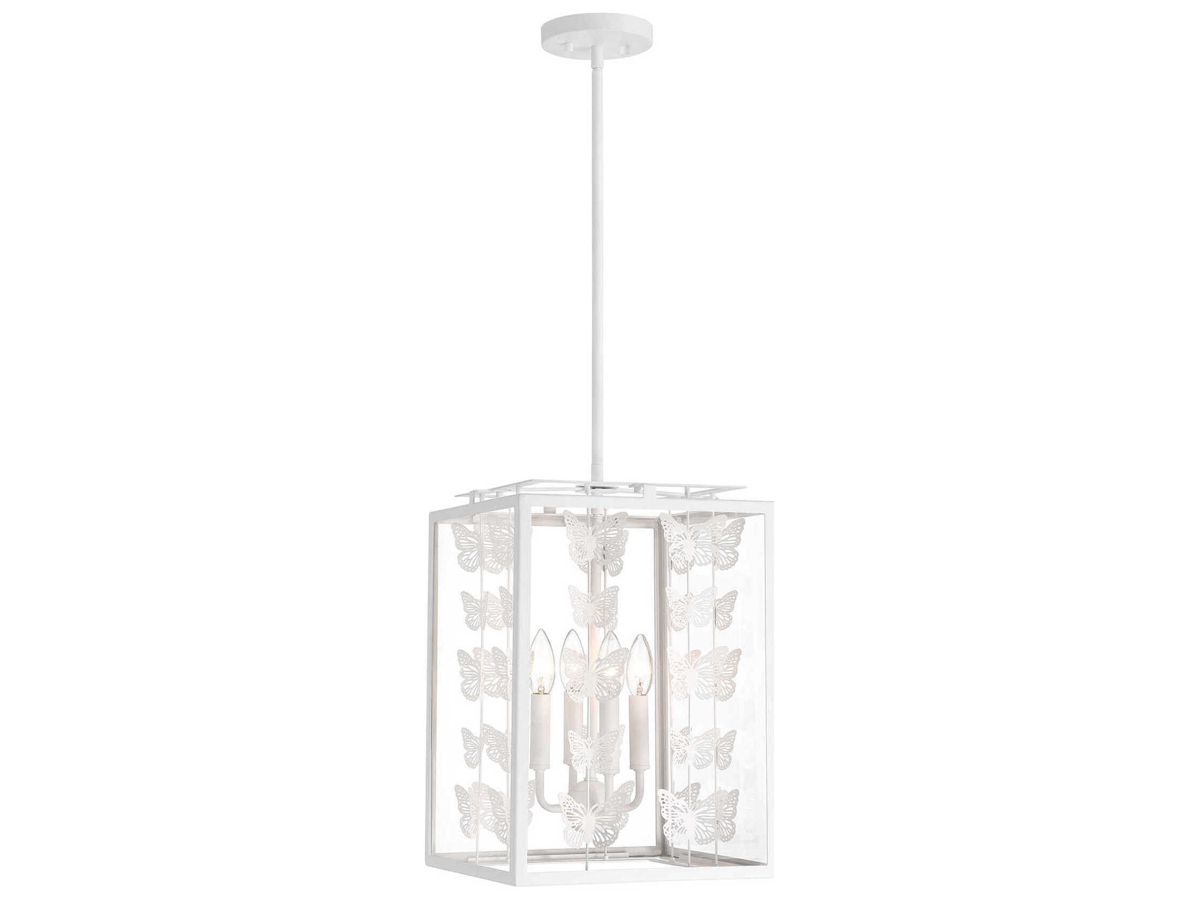Savoy House Birch 4-Light Bisque White Mini Pendant