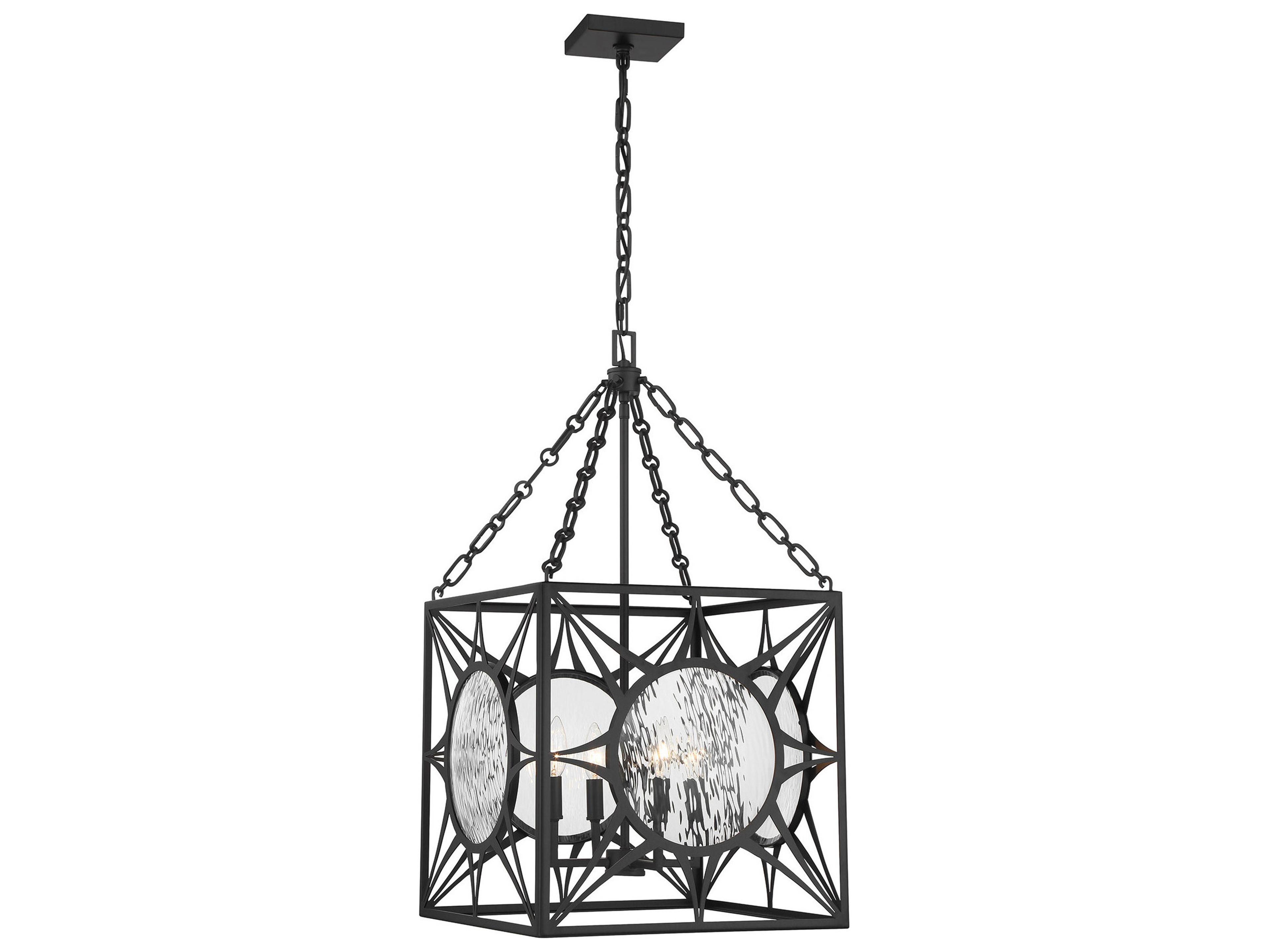Savoy House Balfour 4-Light Matte Black Geometric Pendant
