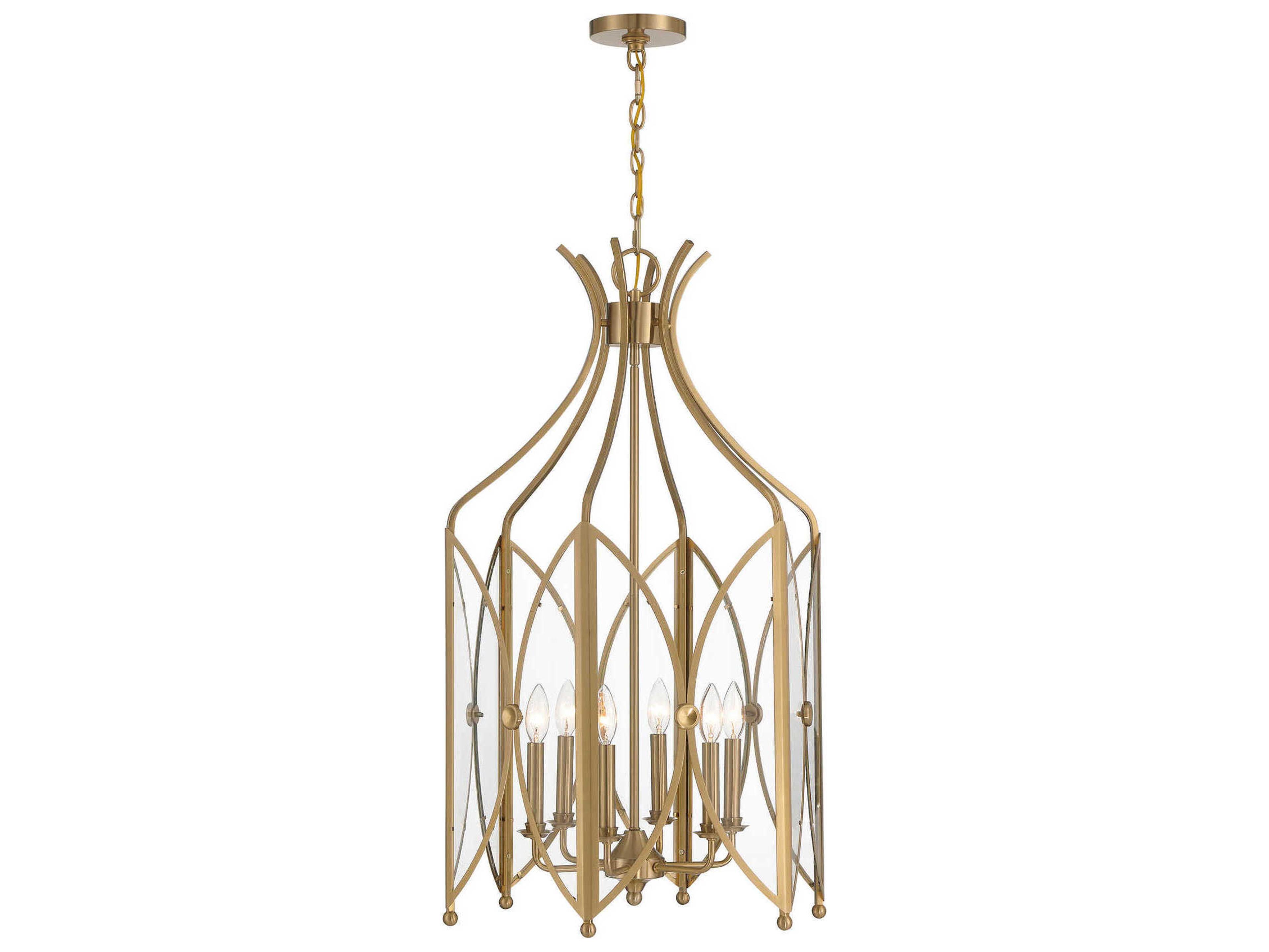 Savoy House Enclave 6-Light Noble Brass Pendant