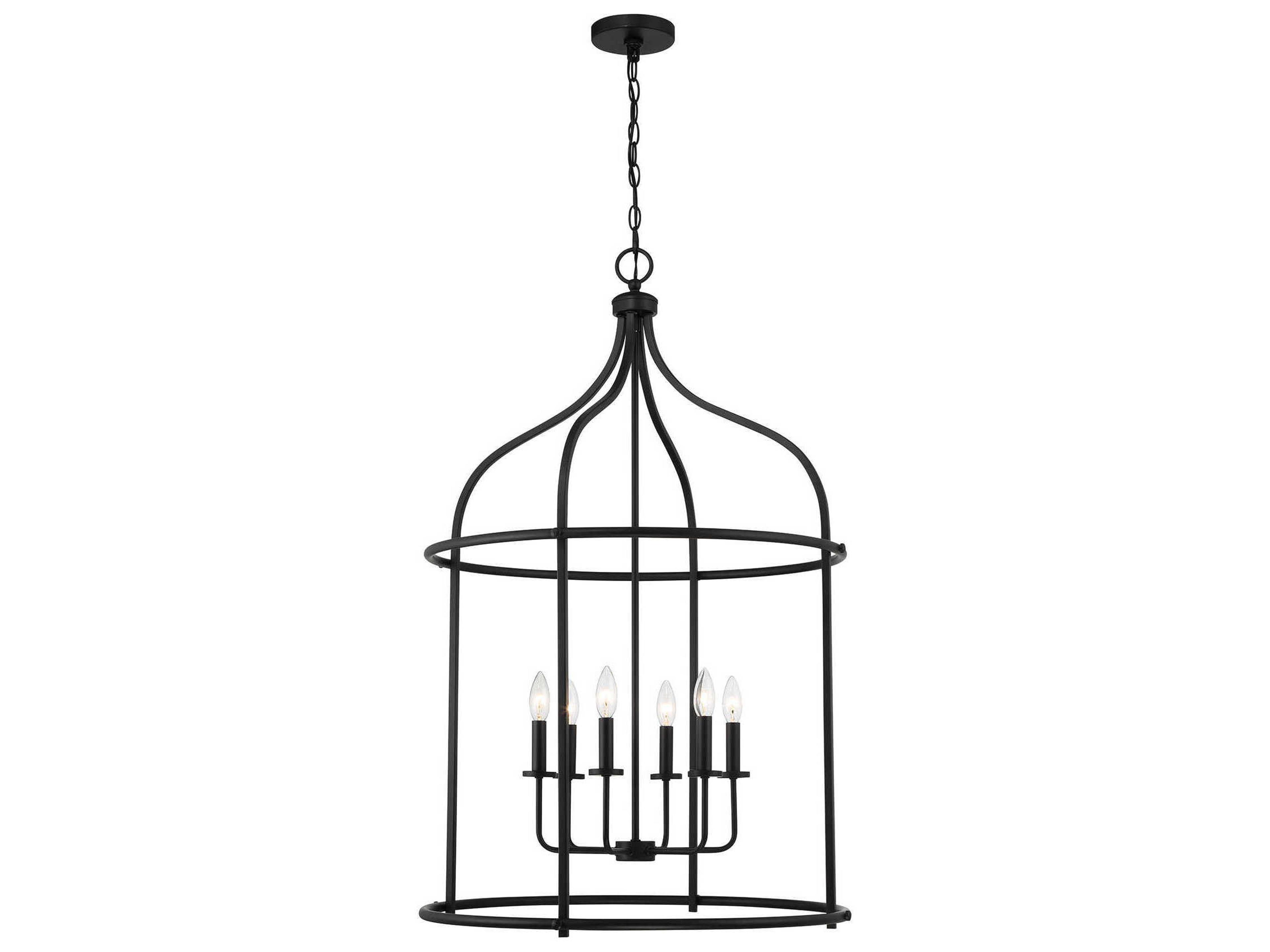 Savoy House Brookstone 6-Light Matte Black Pendant