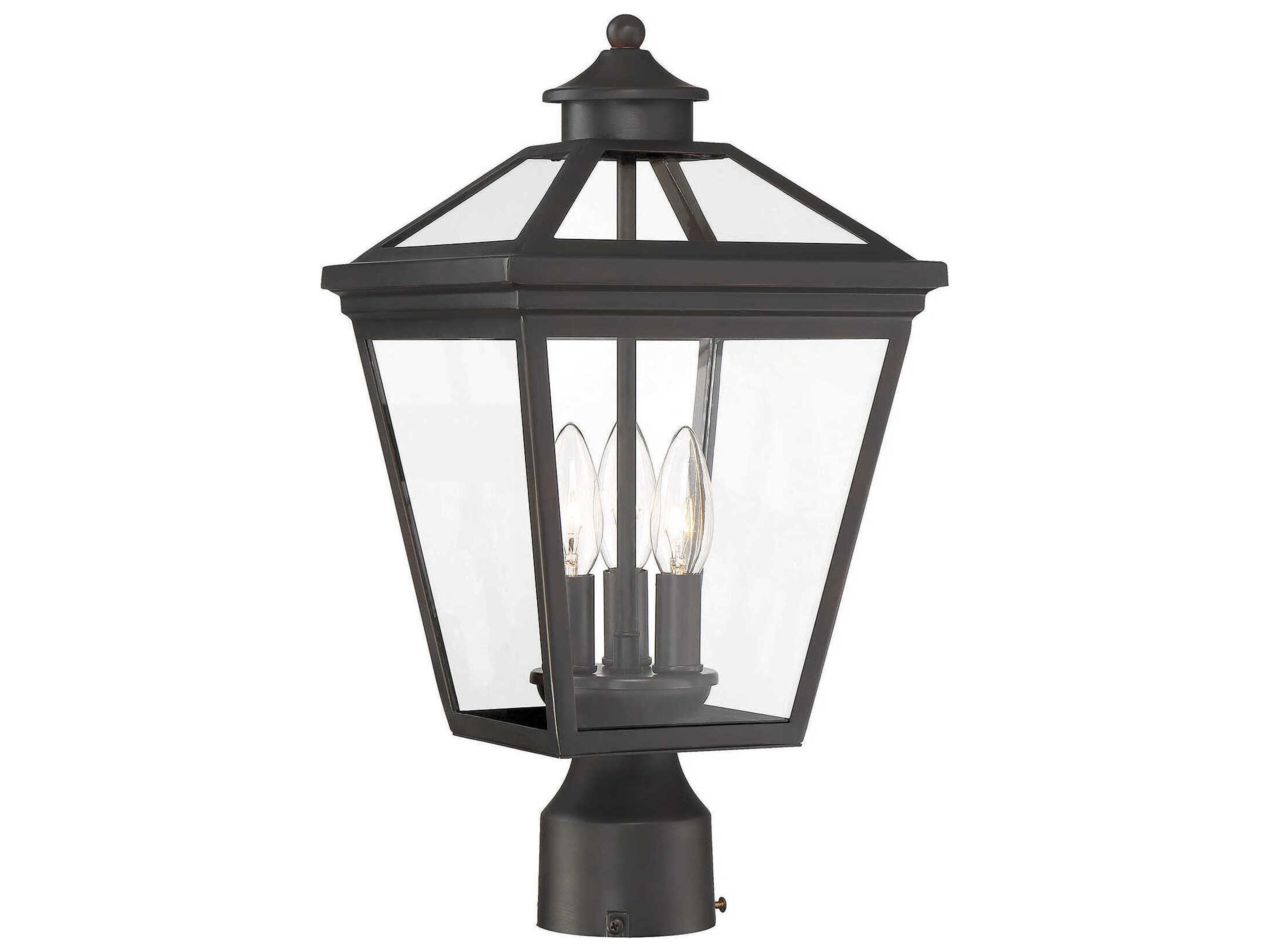 Savoy House Ellijay 3 - Light Outdoor Post Light