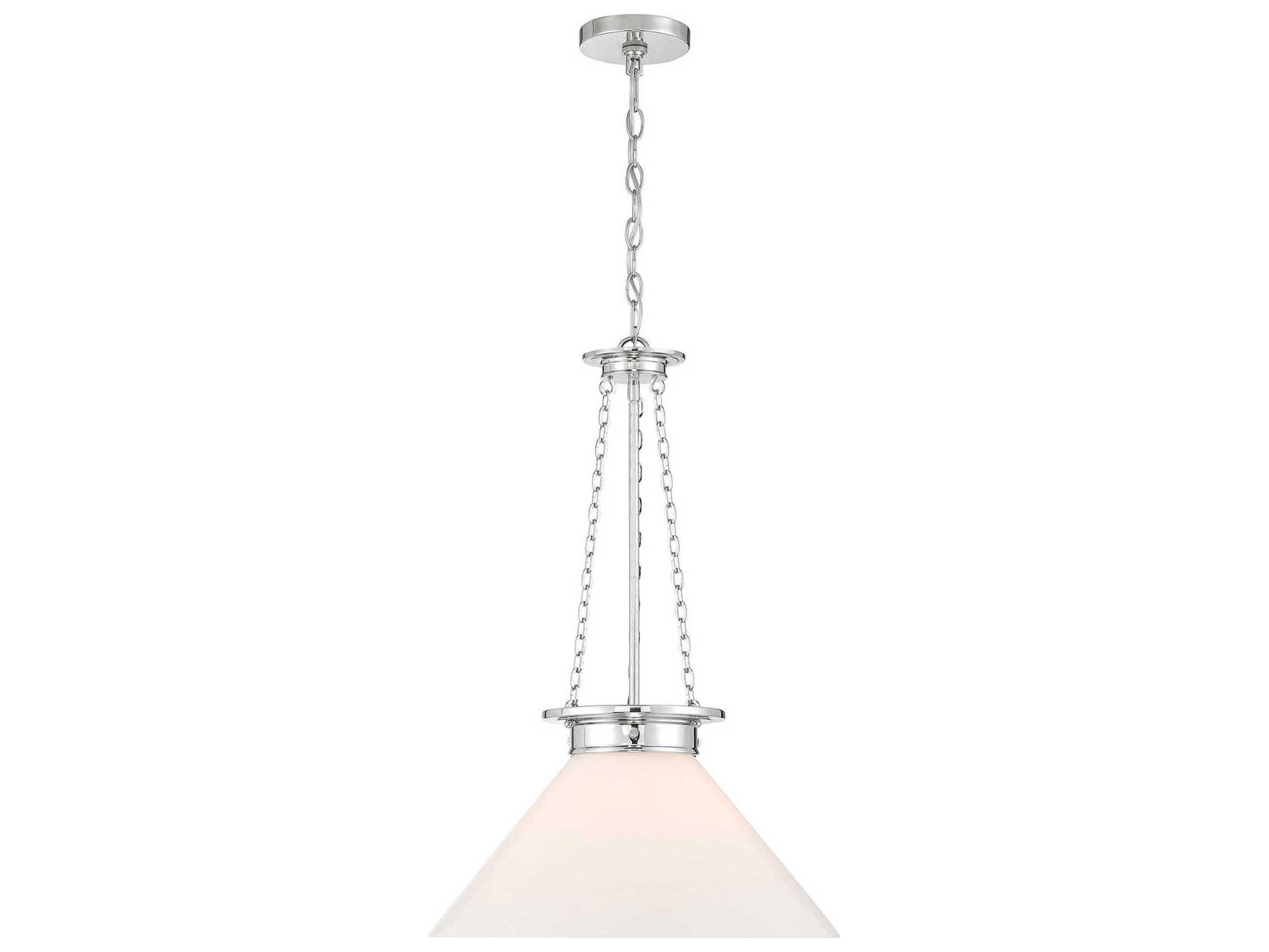 Savoy House Myers 1-Light Polished Nickel Pendant