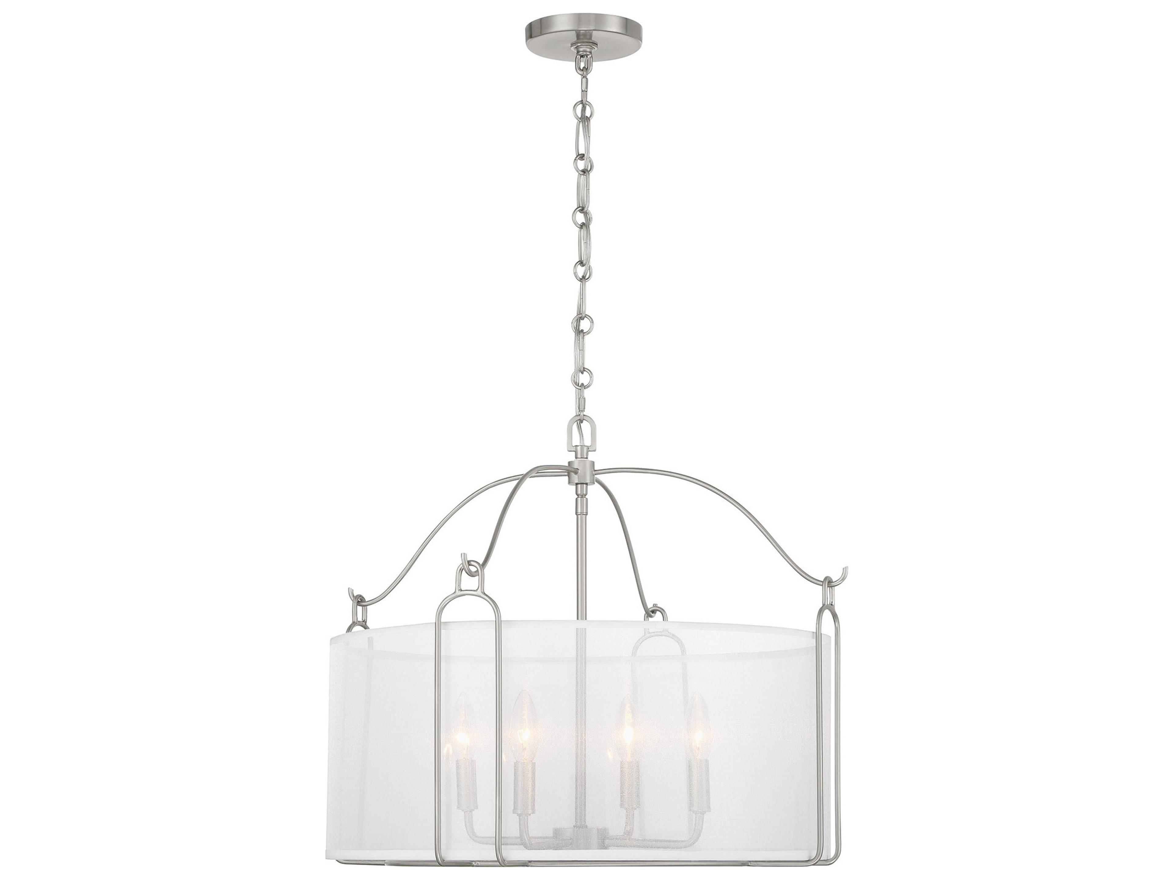 Savoy House Ashlay 4-Light Satin Nickel Pendant