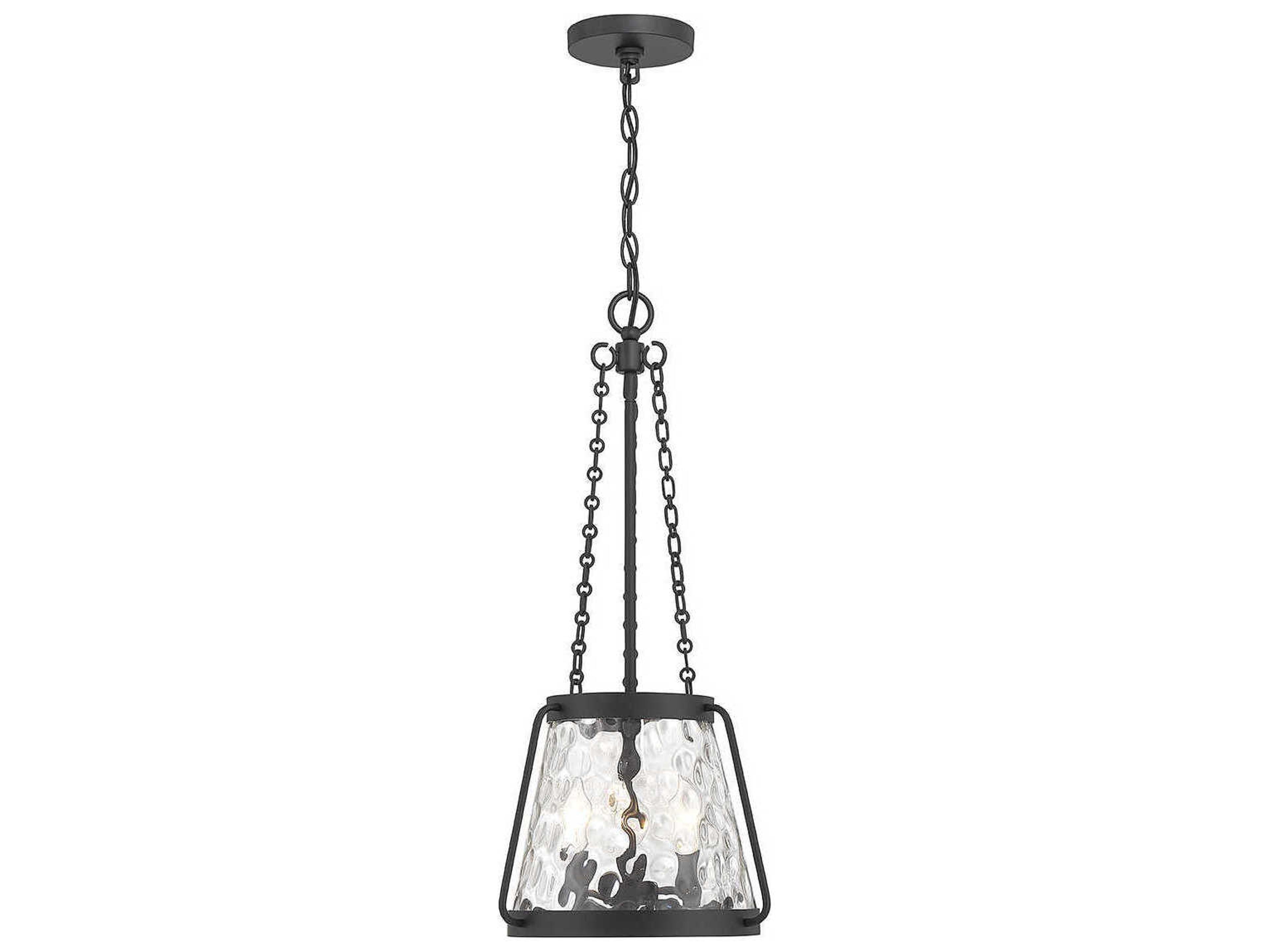 Savoy House Crawford 3-Light Matte Black Glass Mini Pendant