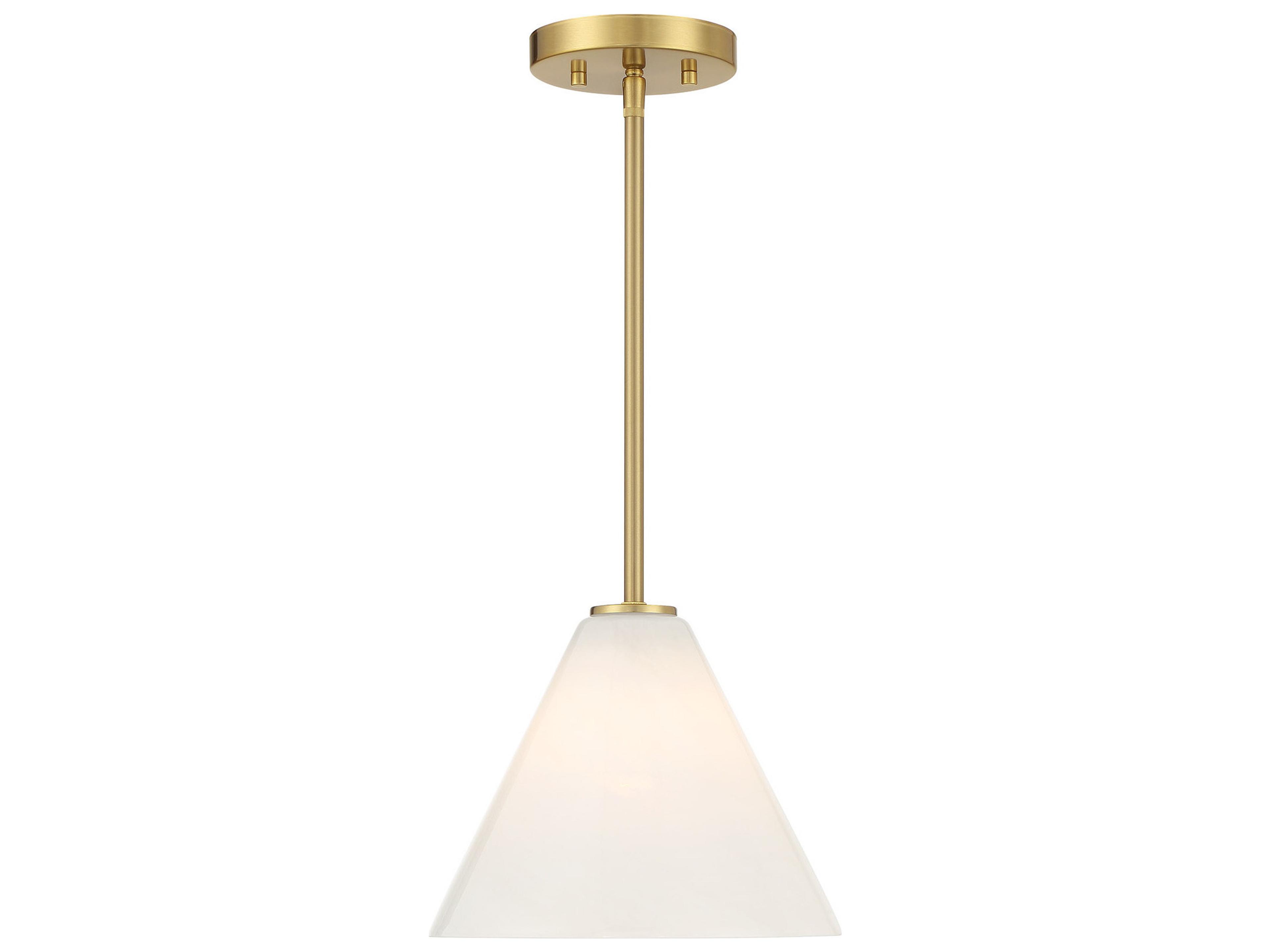 Savoy House Blair 1-Light Warm Brass Mini Pendant