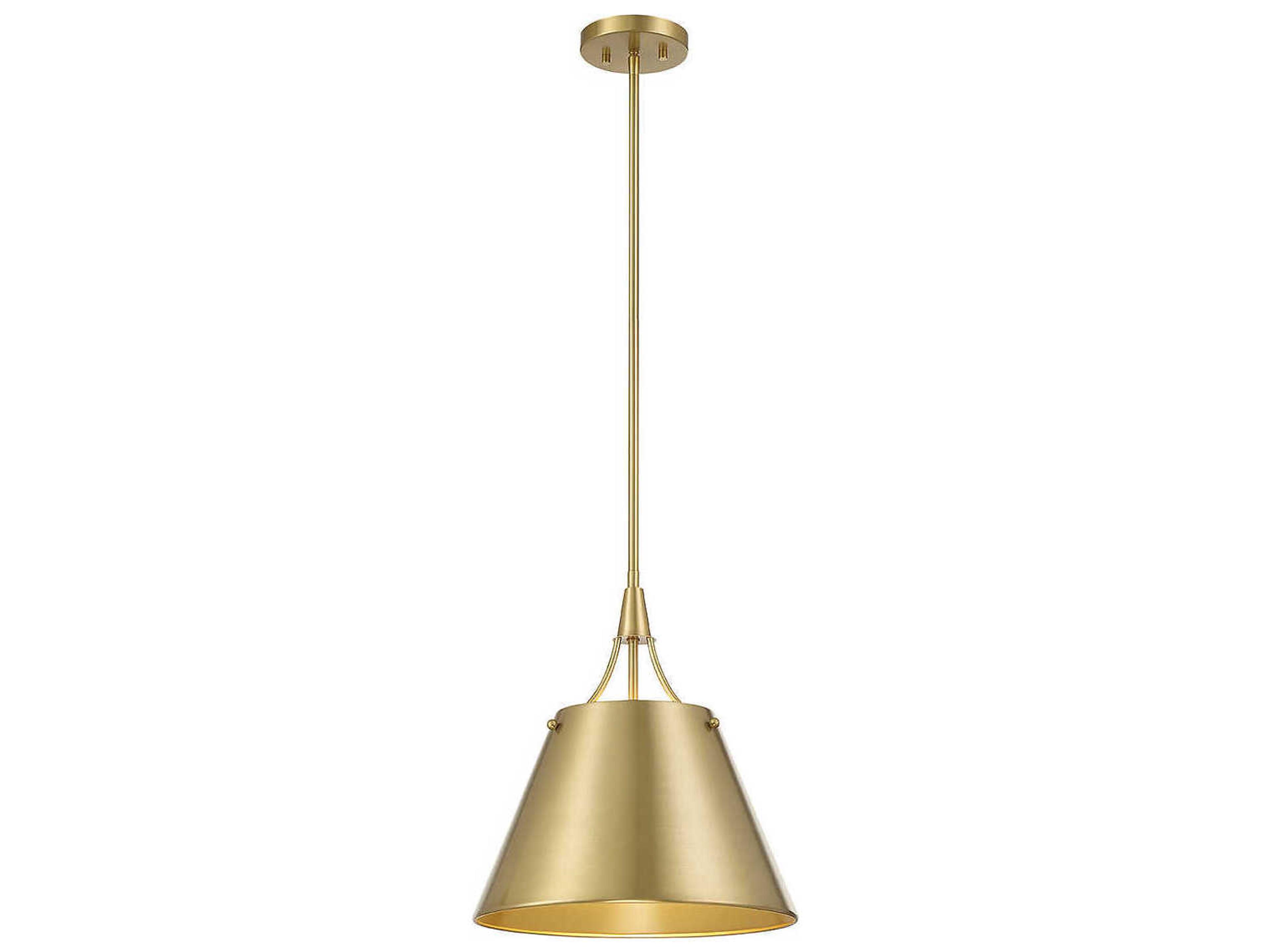 Savoy House Willis 1-Light Warm Brass Empire Pendant