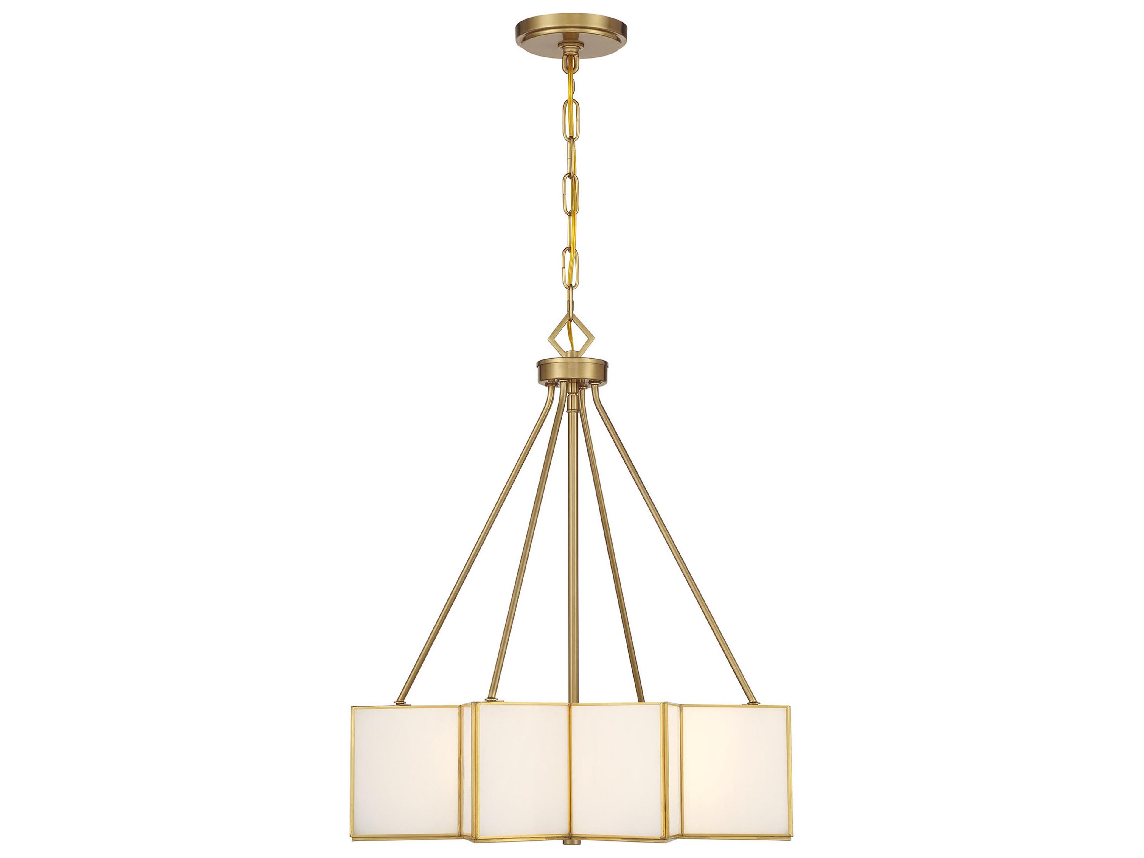 Savoy House Reiling 3-Light Warm Brass Pendant