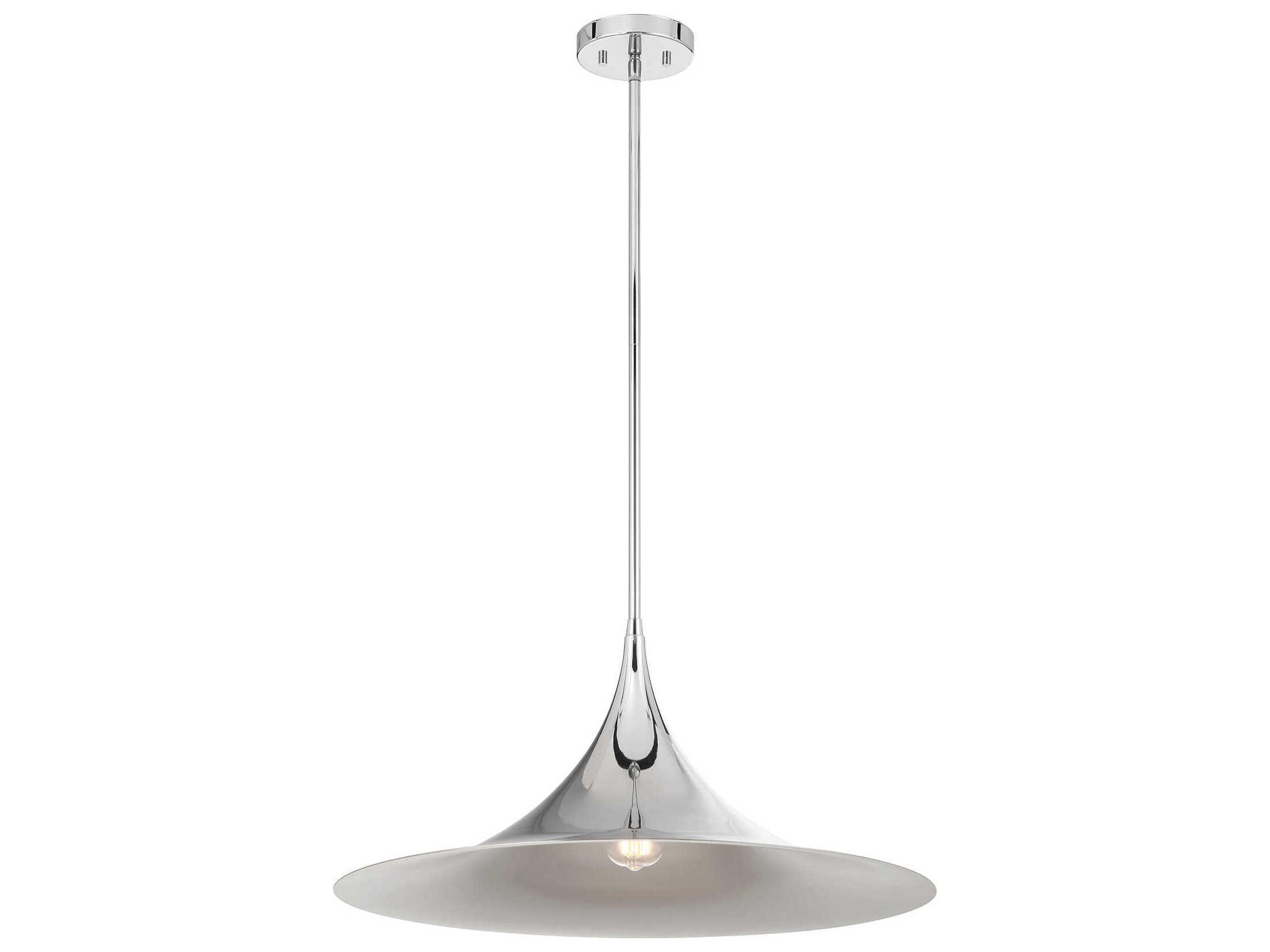 Savoy House Bowdin 1-Light Polished Chrome Pendant