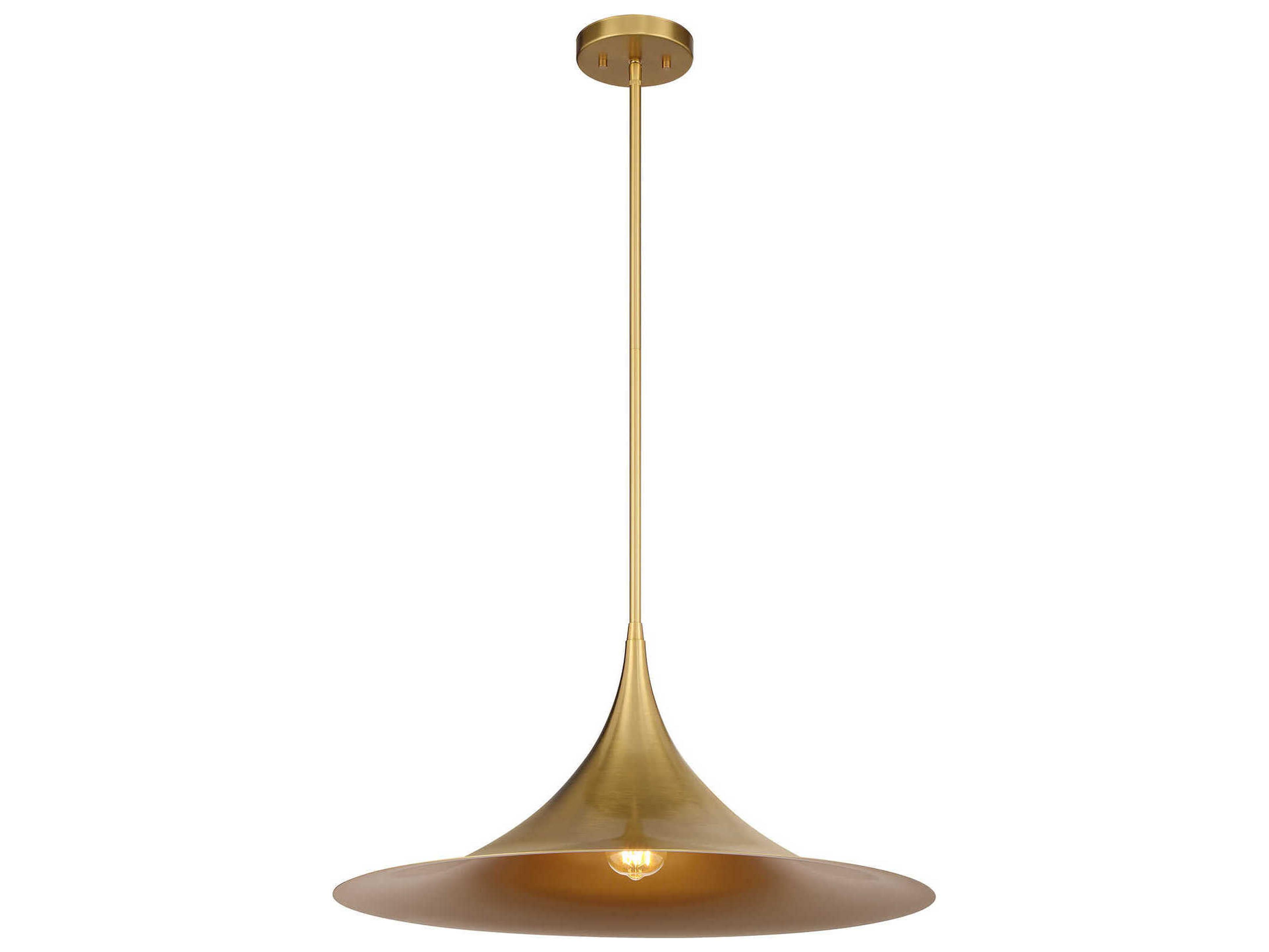 Savoy House Bowdin 1-Light Warm Brass Pendant