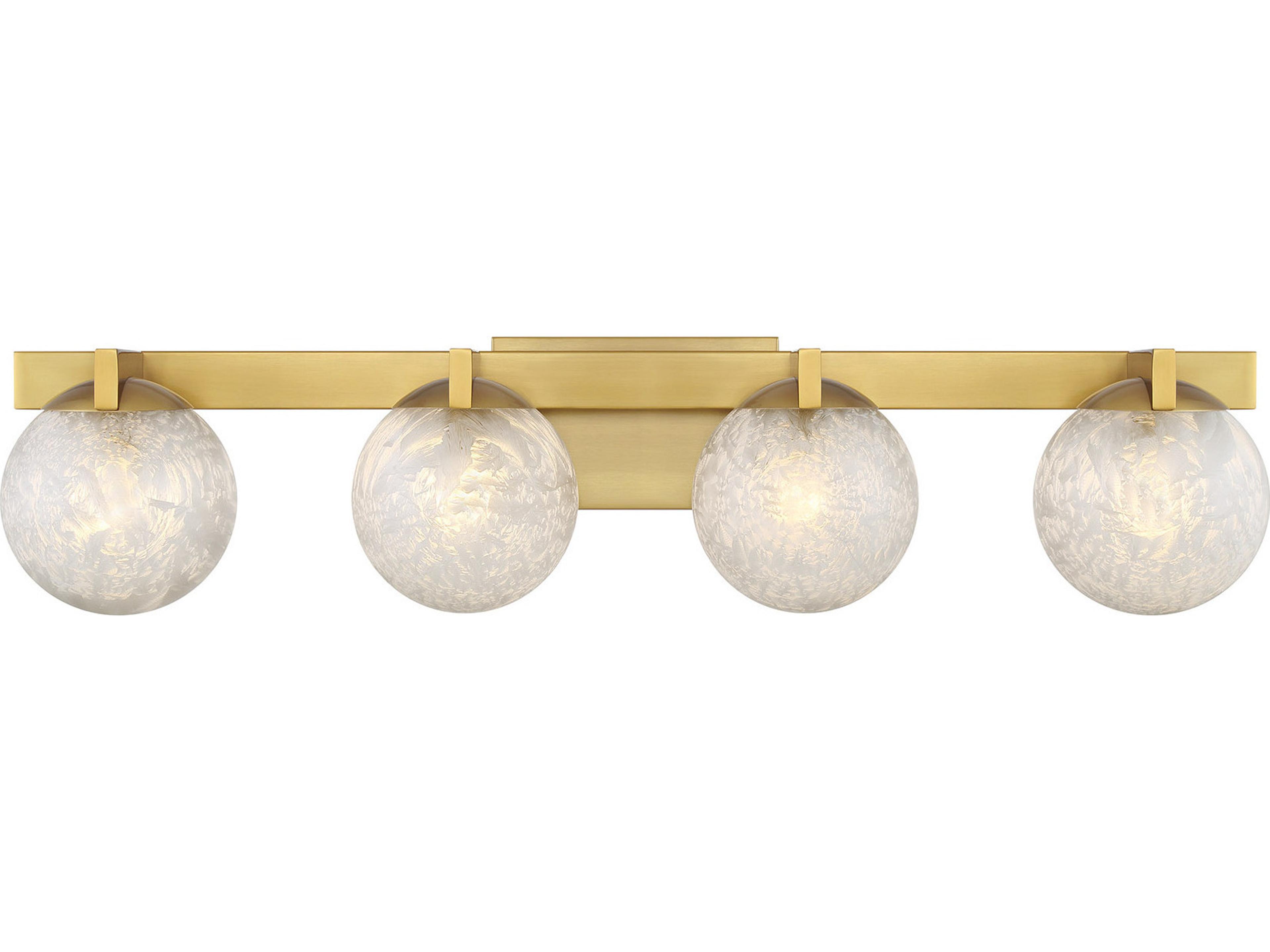 Savoy House Darien 4-Light Warm Brass Vanity Light