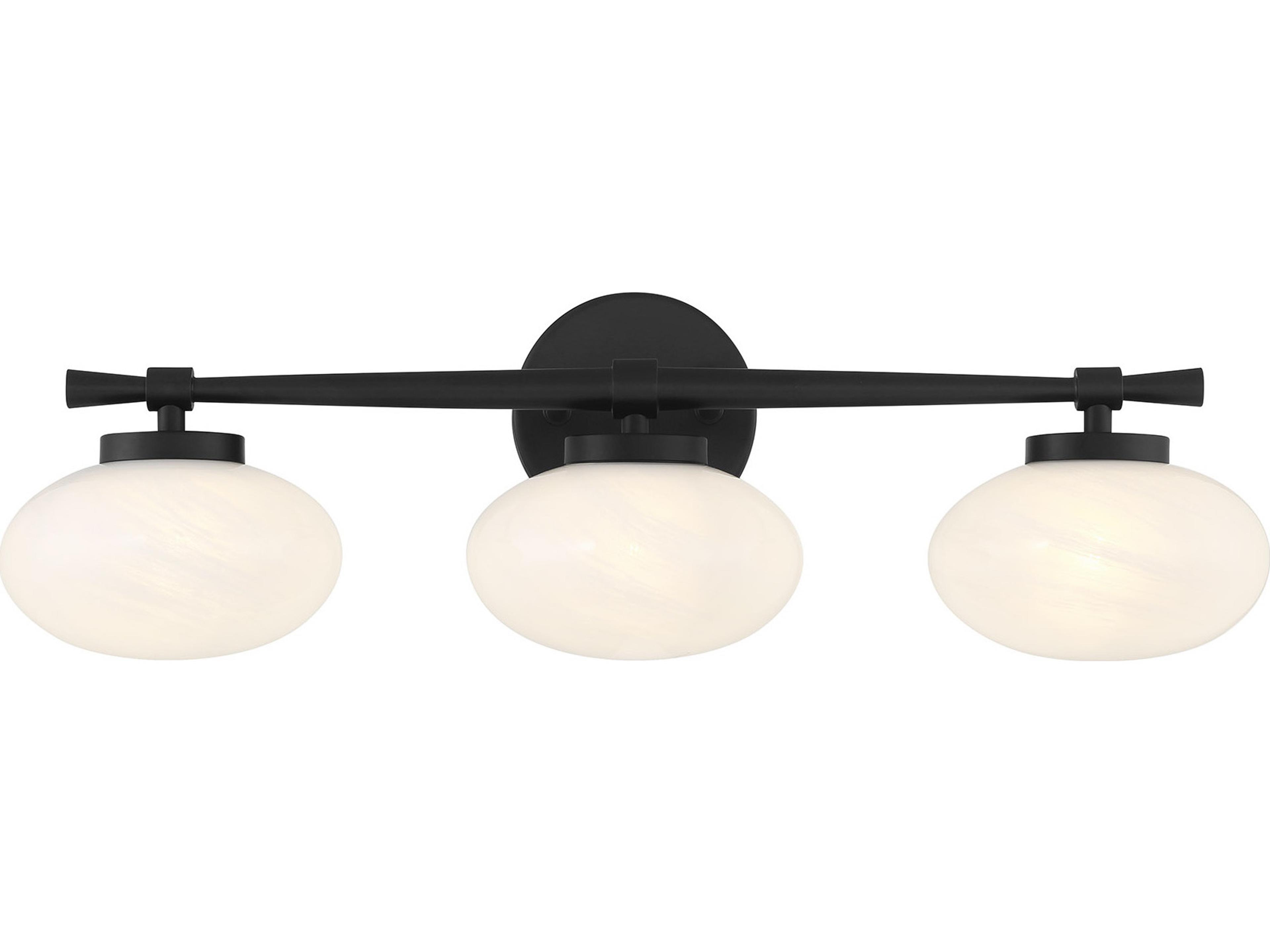 Savoy House Barrow 3-Light Matte Black Vanity Light
