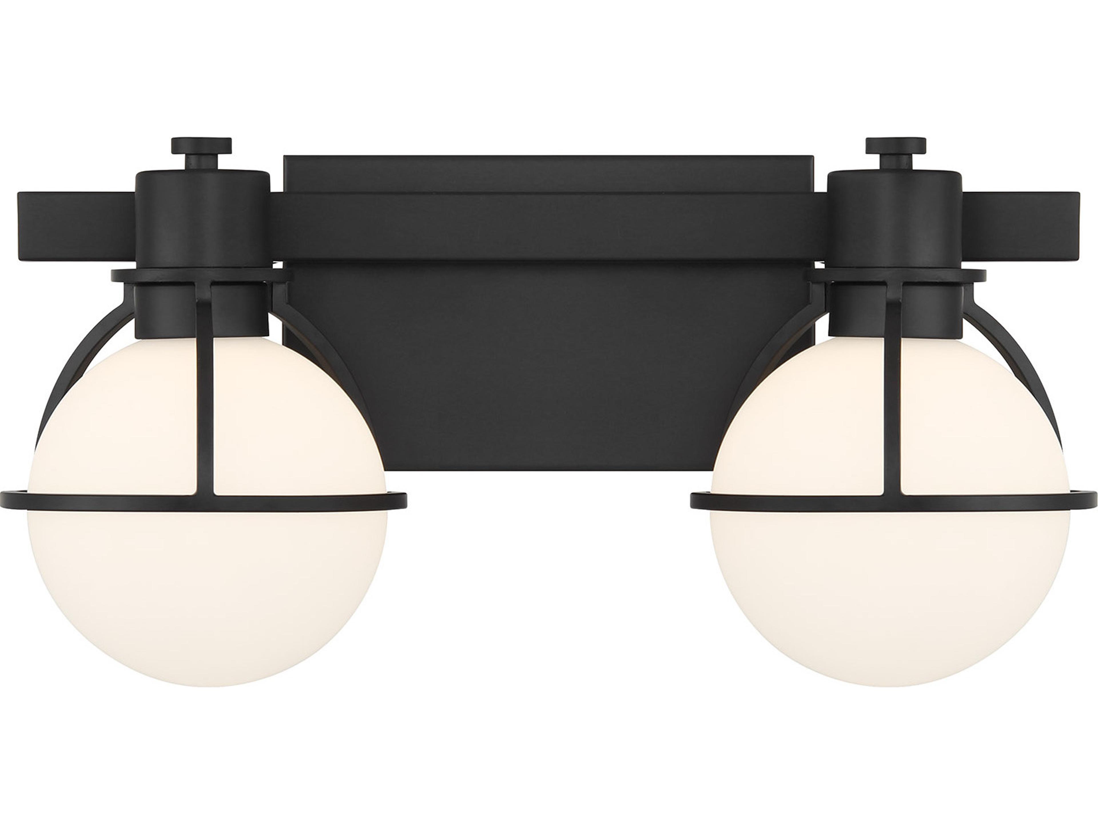Savoy House Pierce 2-Light Matte Black Vanity Light