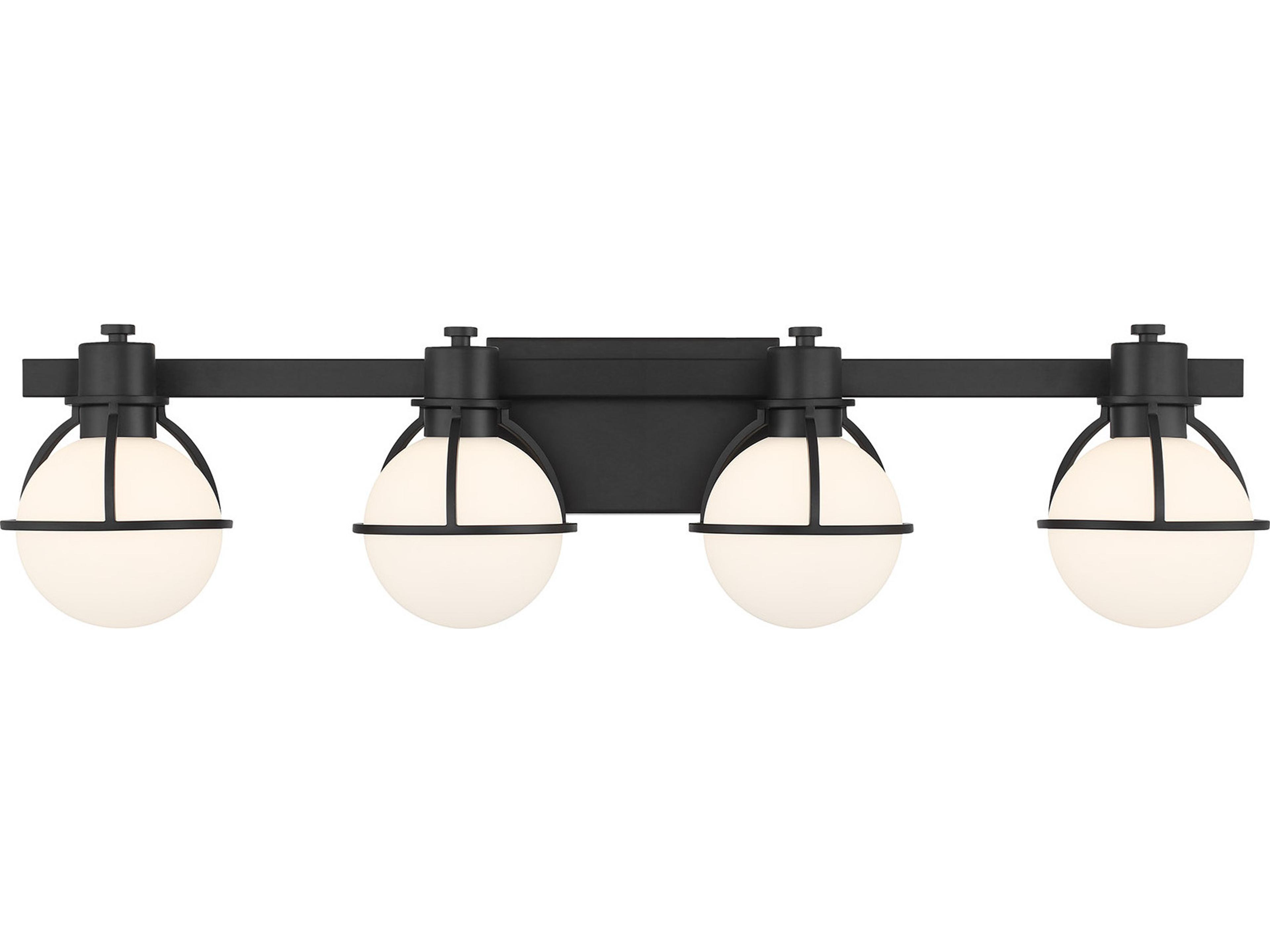 Savoy House Pierce 4-Light Matte Black Vanity Light