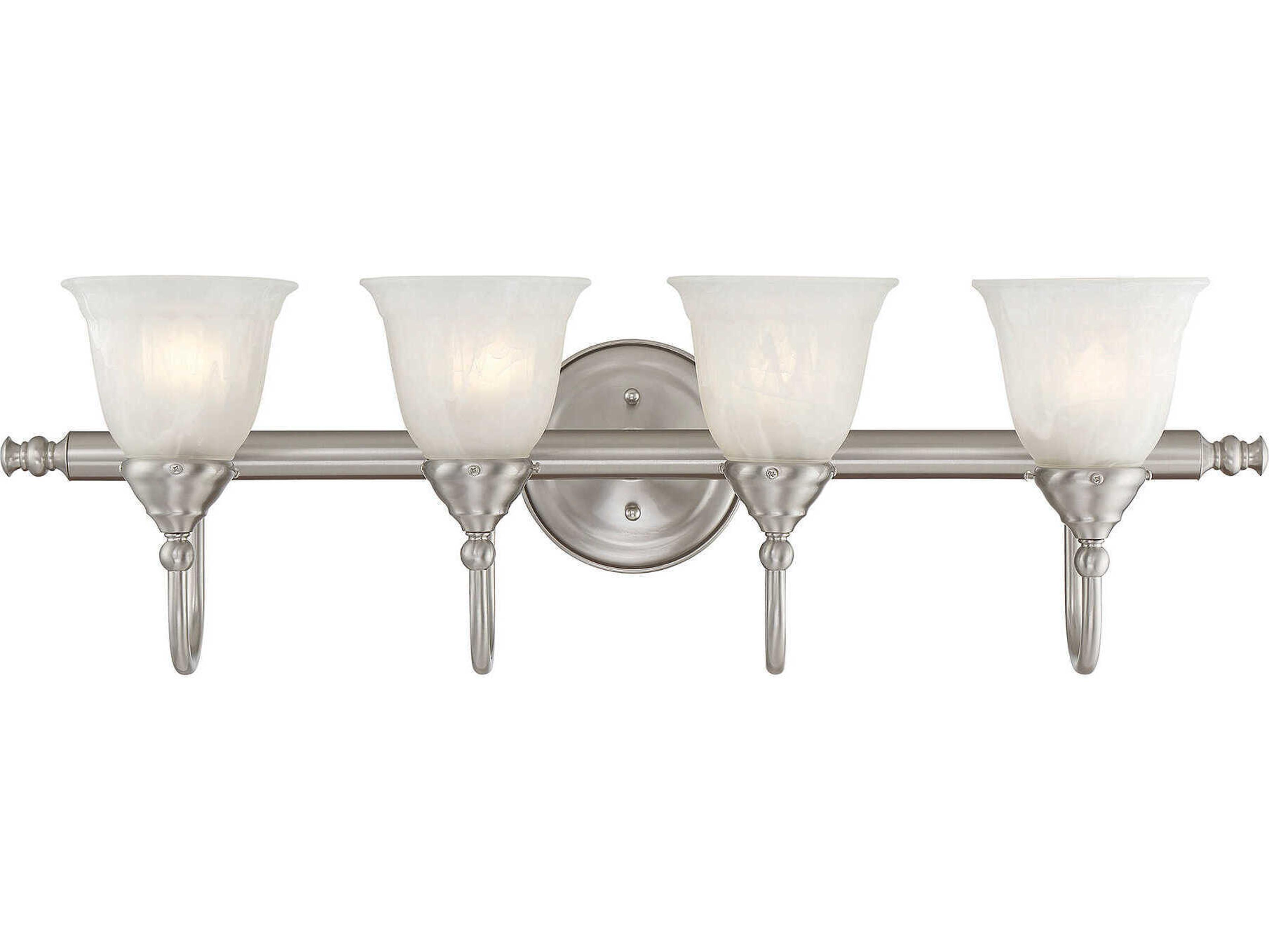 Savoy House Brunswick 4-Light Satin Nickel Vanity Light