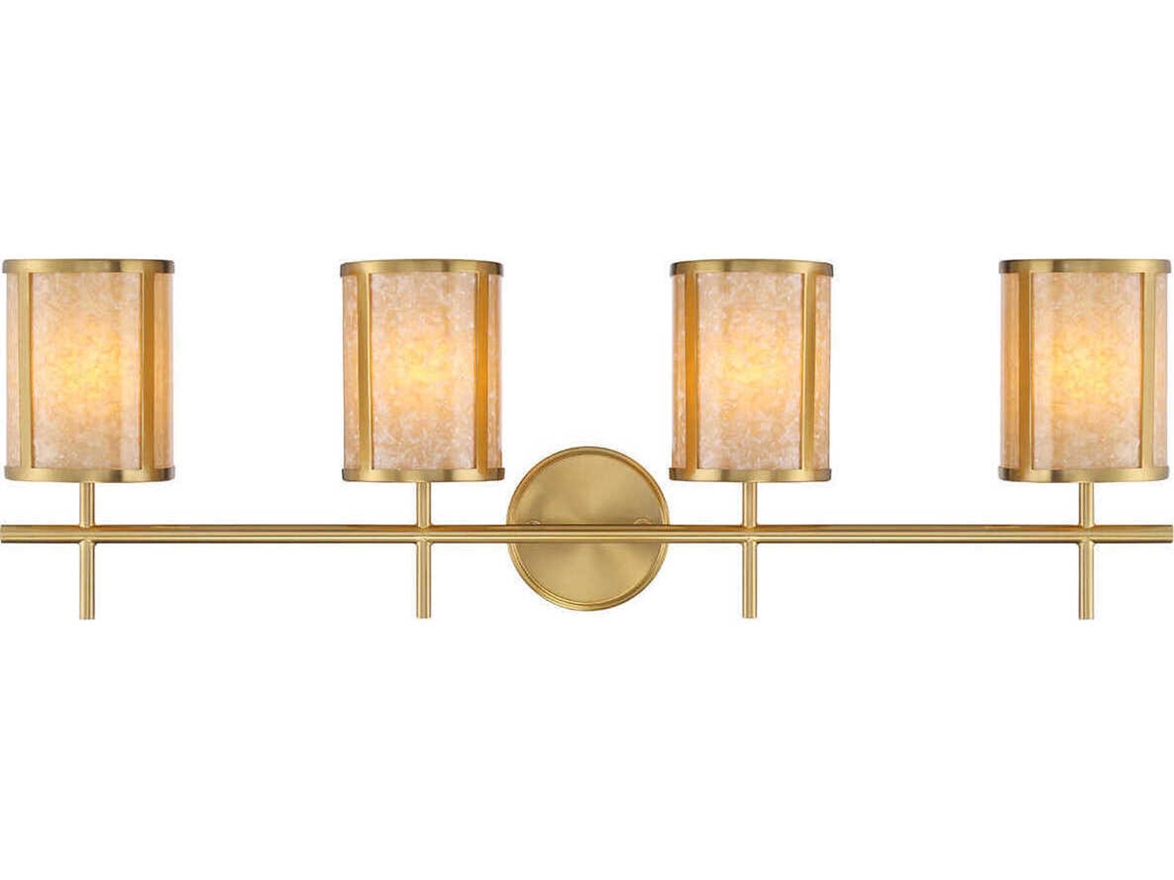 Savoy House Camden 4-Light Warm Brass Vanity Light