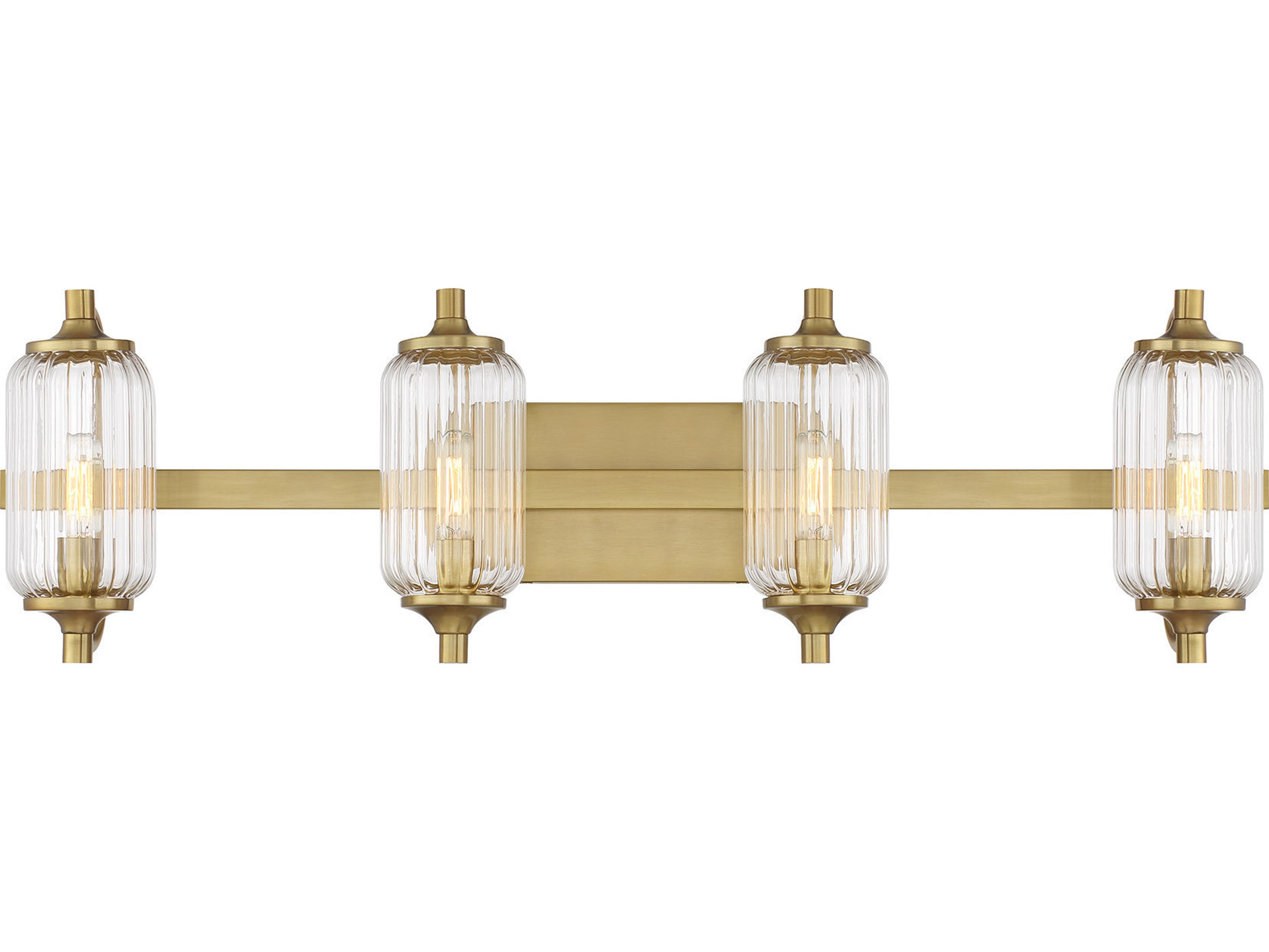 Savoy House Holton 4-Light Warm Brass Vanity Light