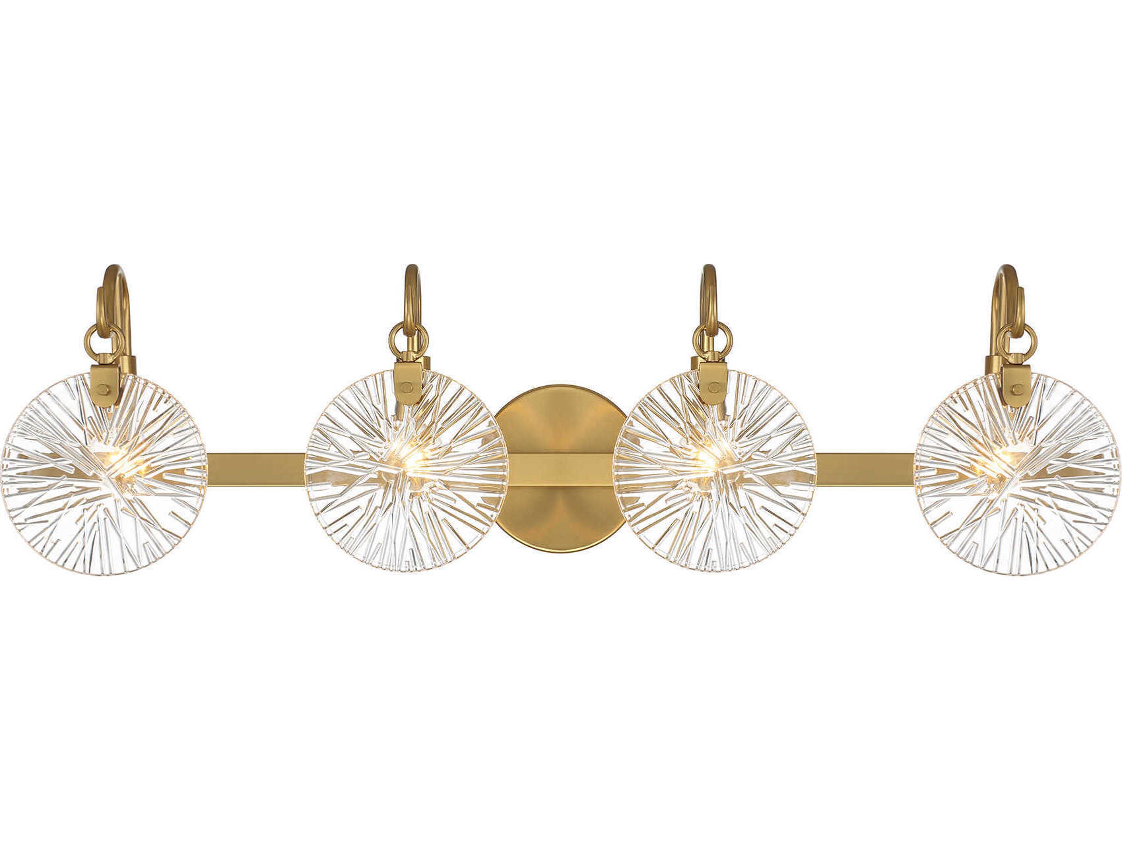 Savoy House Addison 4-Light Warm Brass Vanity Light