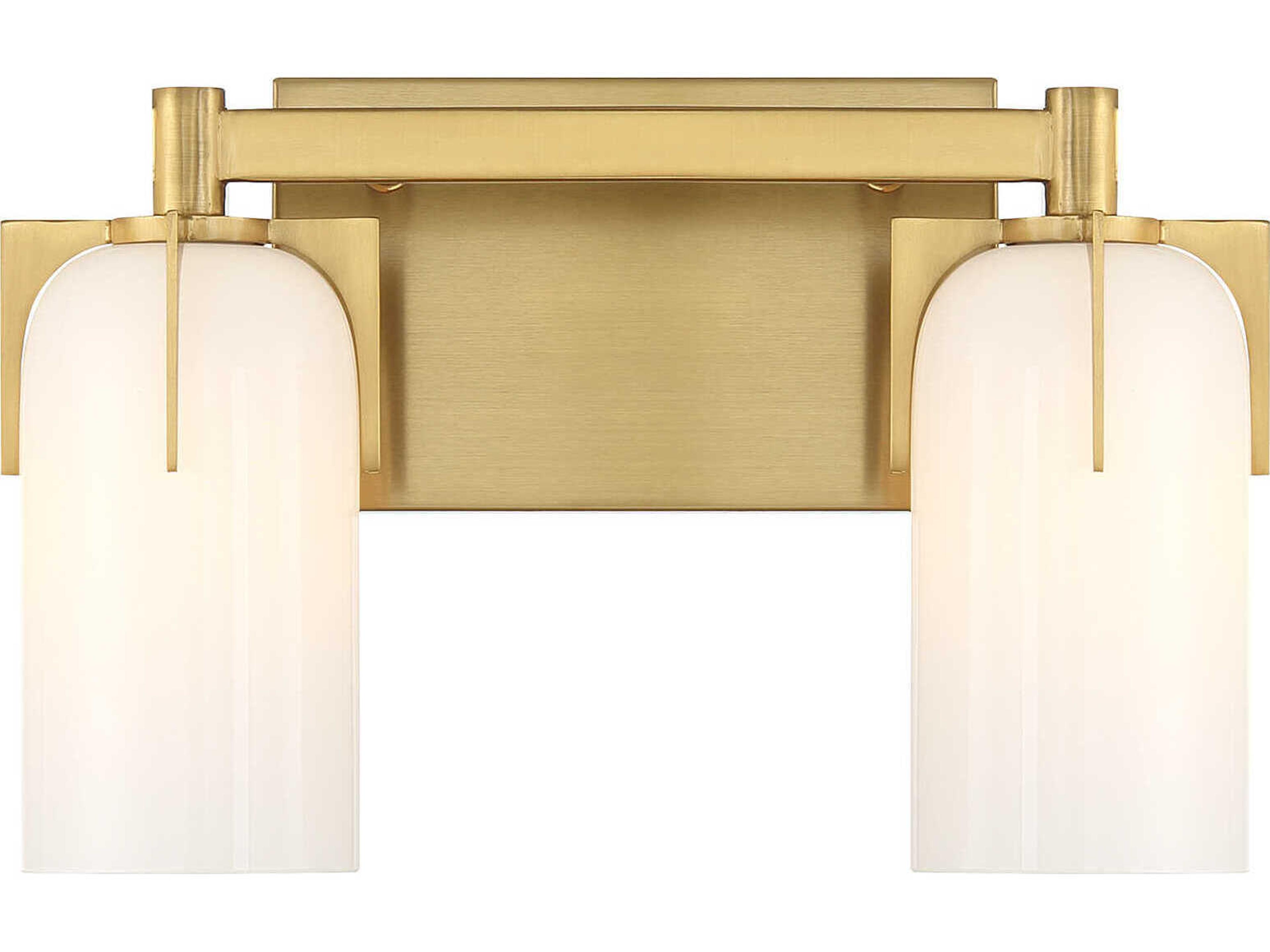 Savoy House Caldwell 2-Light Warm Brass Vanity Light