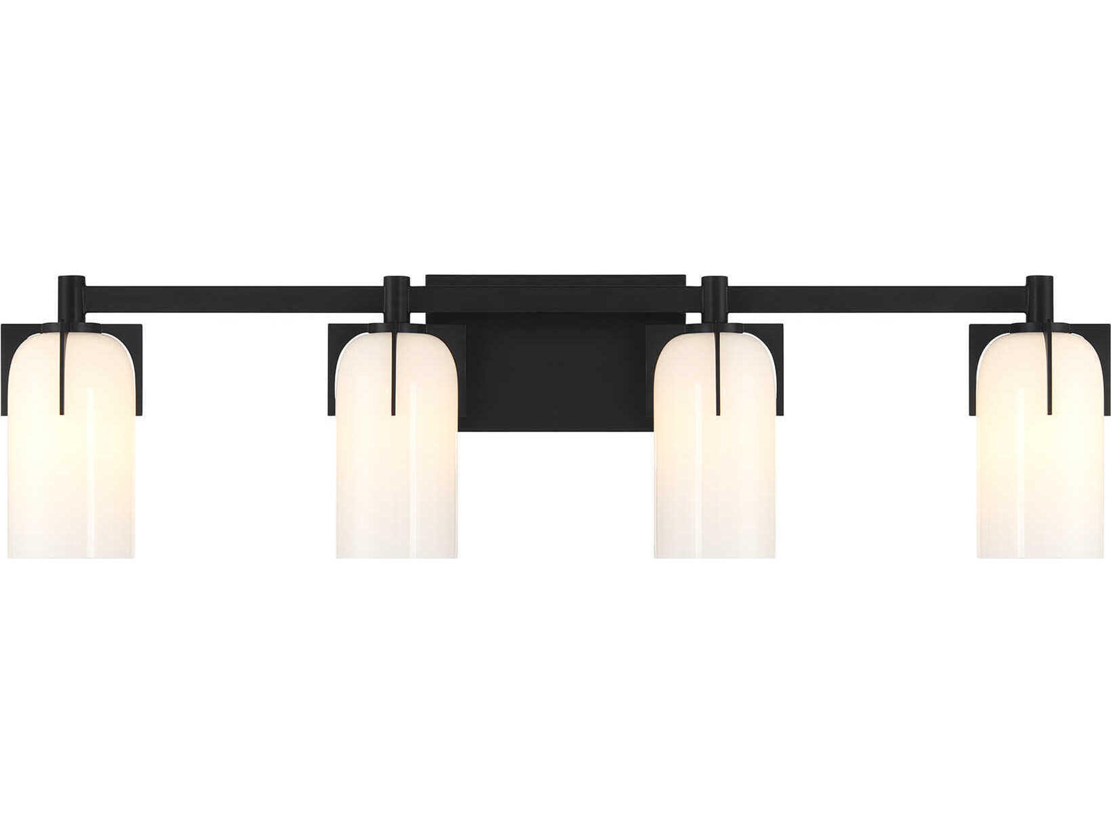 Savoy House Caldwell 4-Light Matte Black Vanity Light