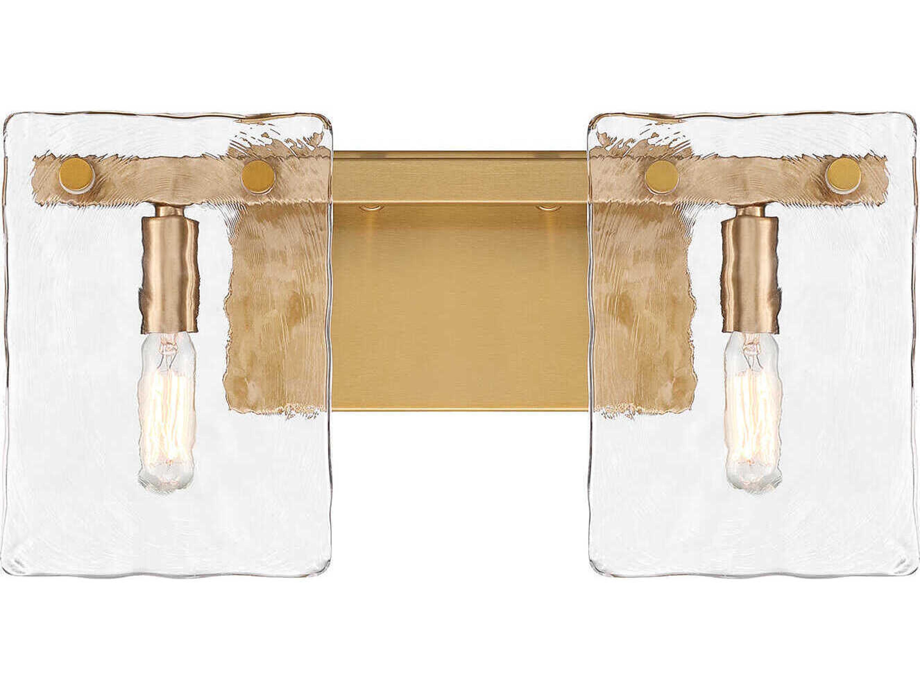 Savoy House Genry 2-Light Warm Brass Vanity Light