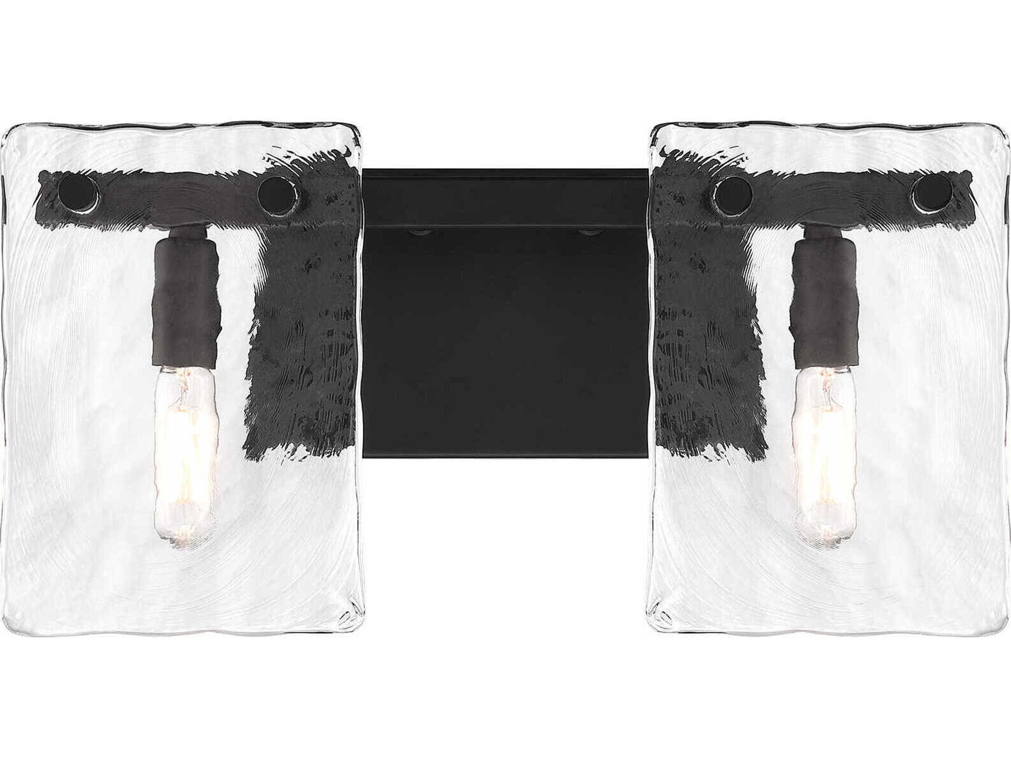 Savoy House Genry 2-Light Matte Black Vanity Light