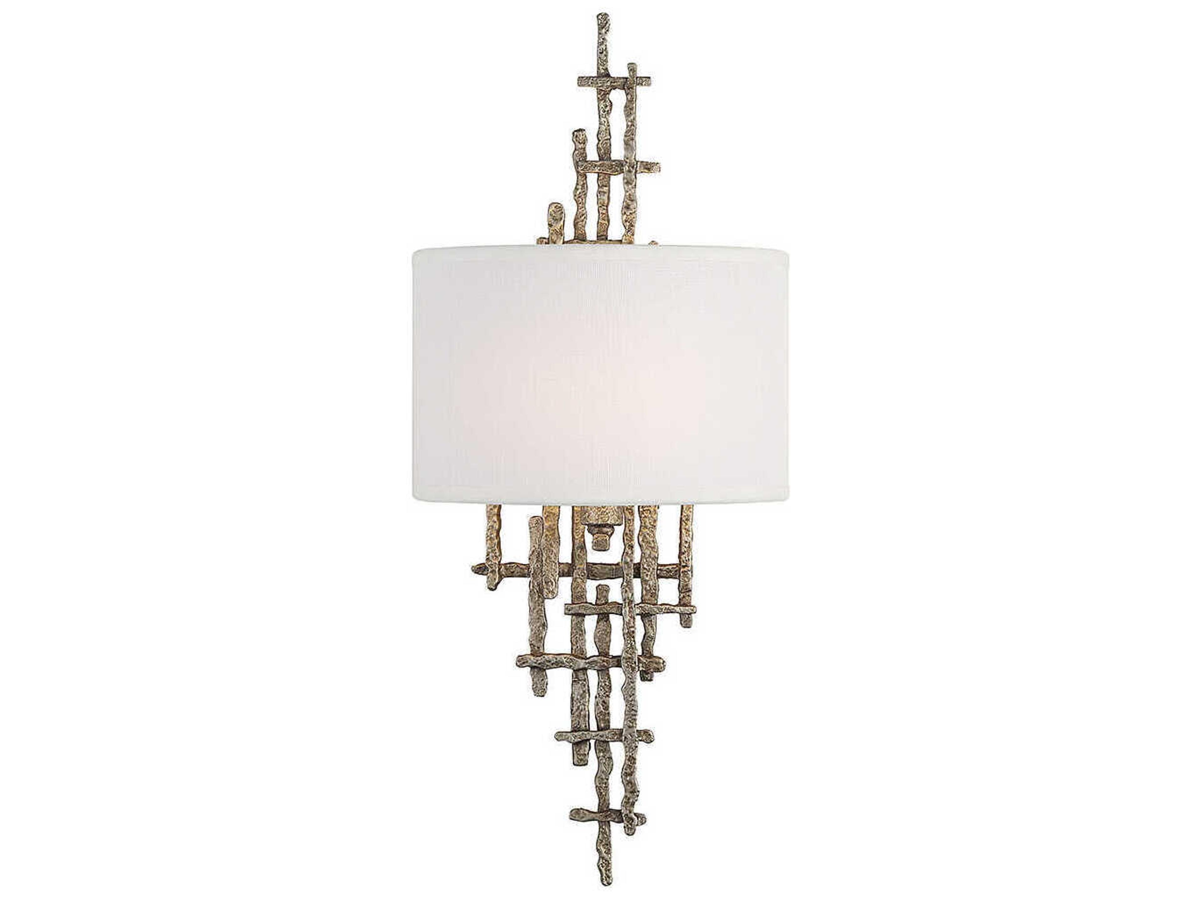 Savoy House Cameo 1-Light Champagne Luxe Silver Wall Sconce