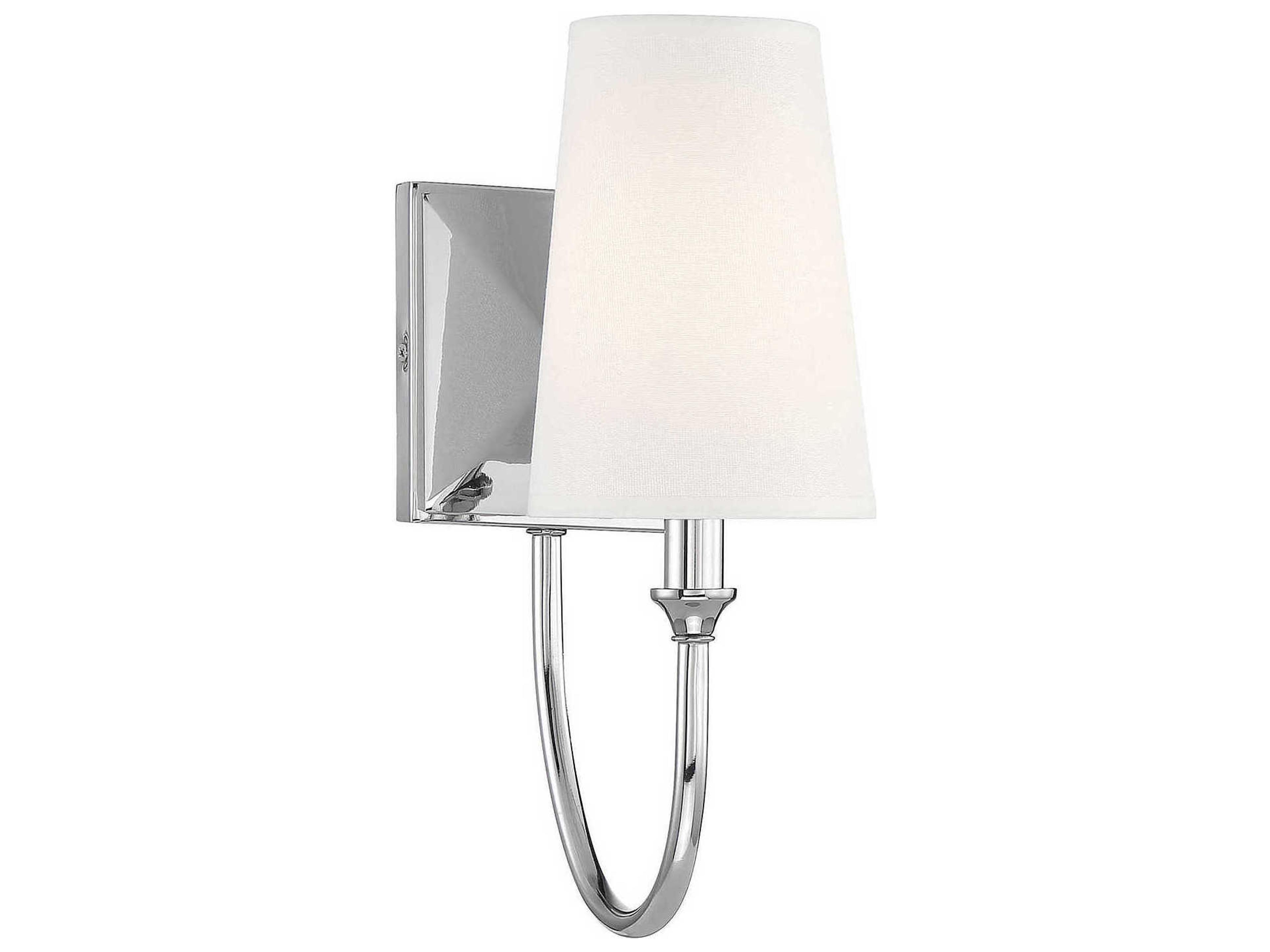 Savoy House Cameron 1-Light Polished Nickel Wall Sconce