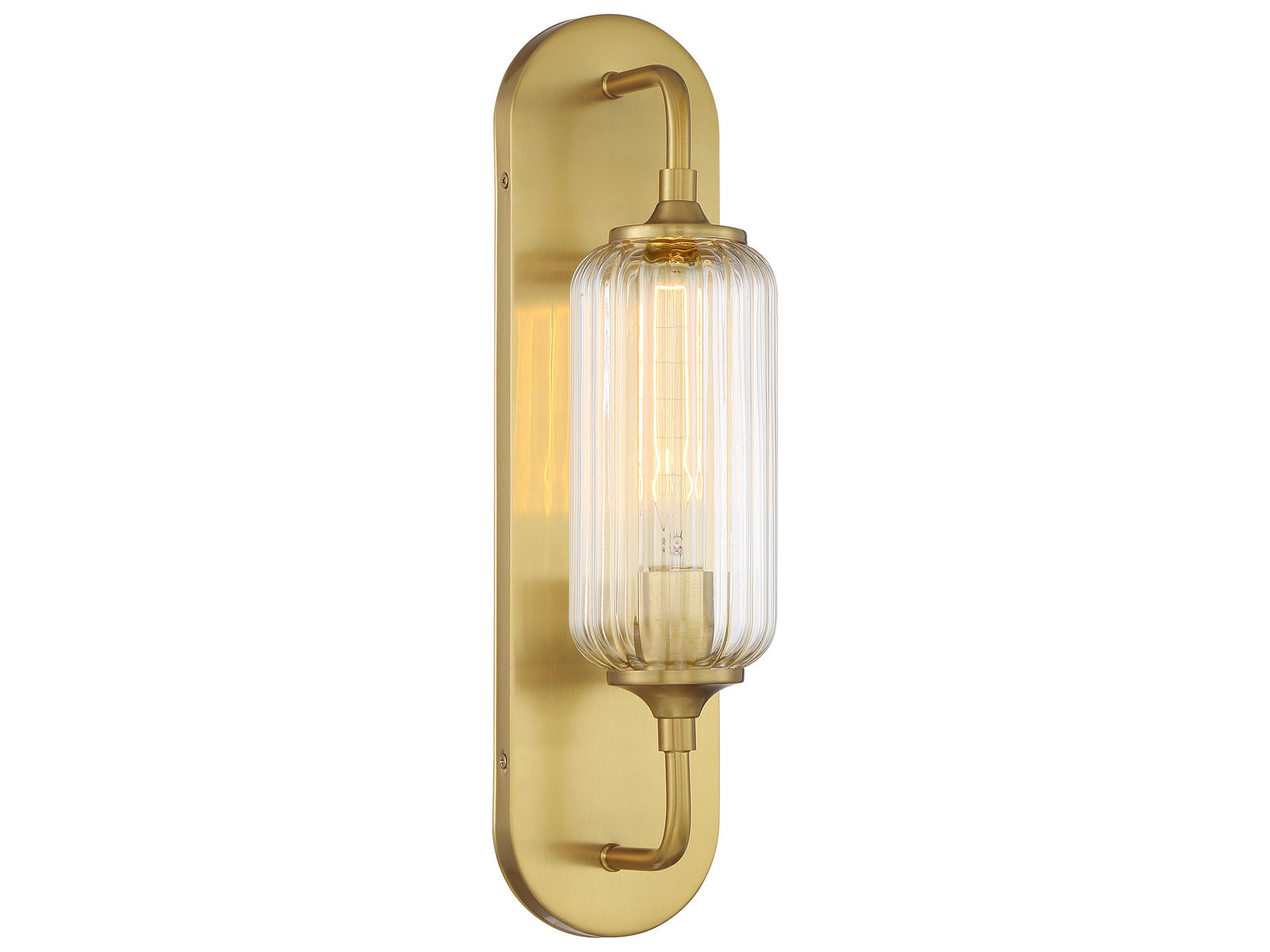 Savoy House Holton 1-Light Warm Brass Wall Sconce