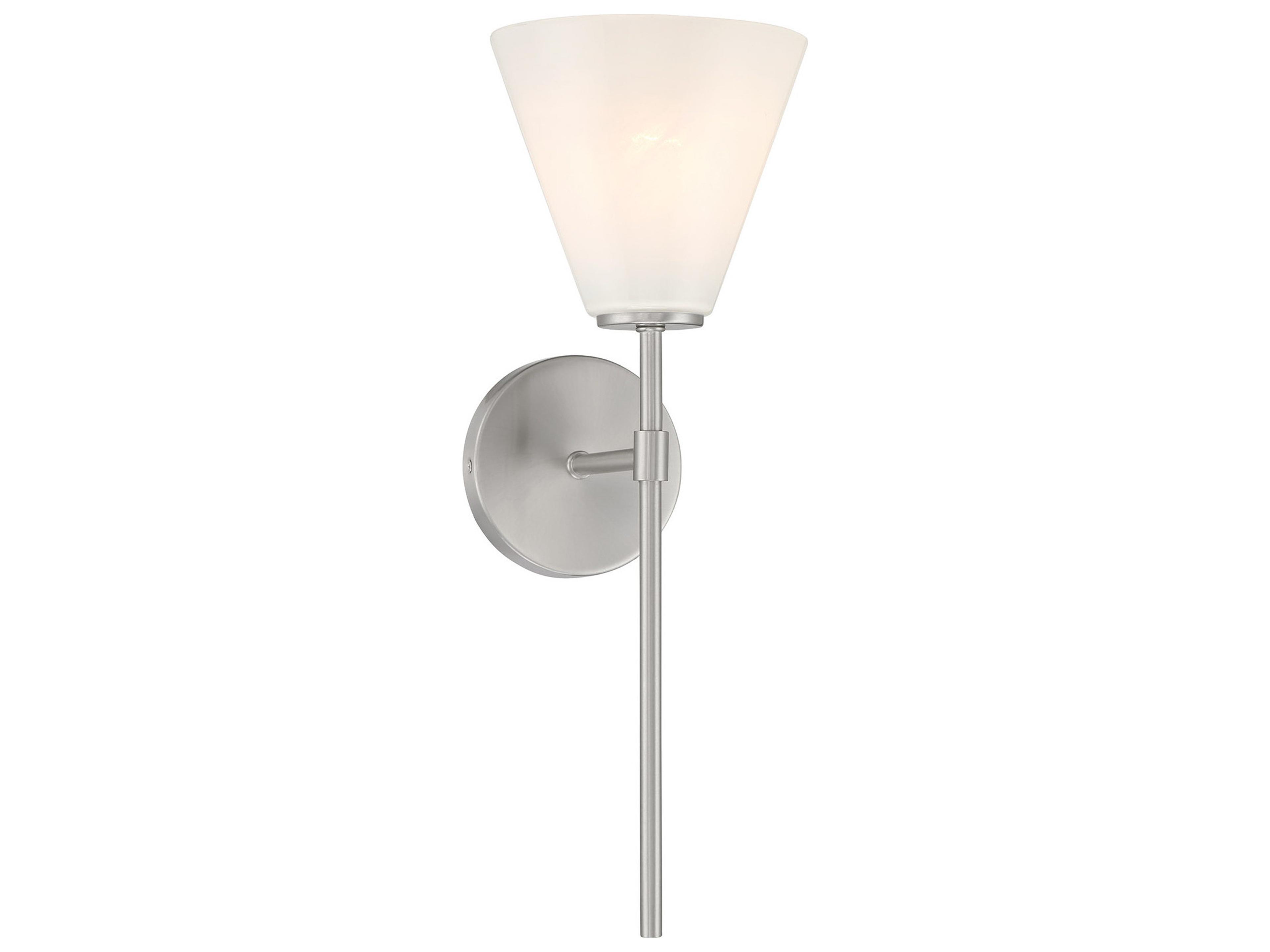 Savoy House Blair 1-Light Satin Nickel Wall Sconce