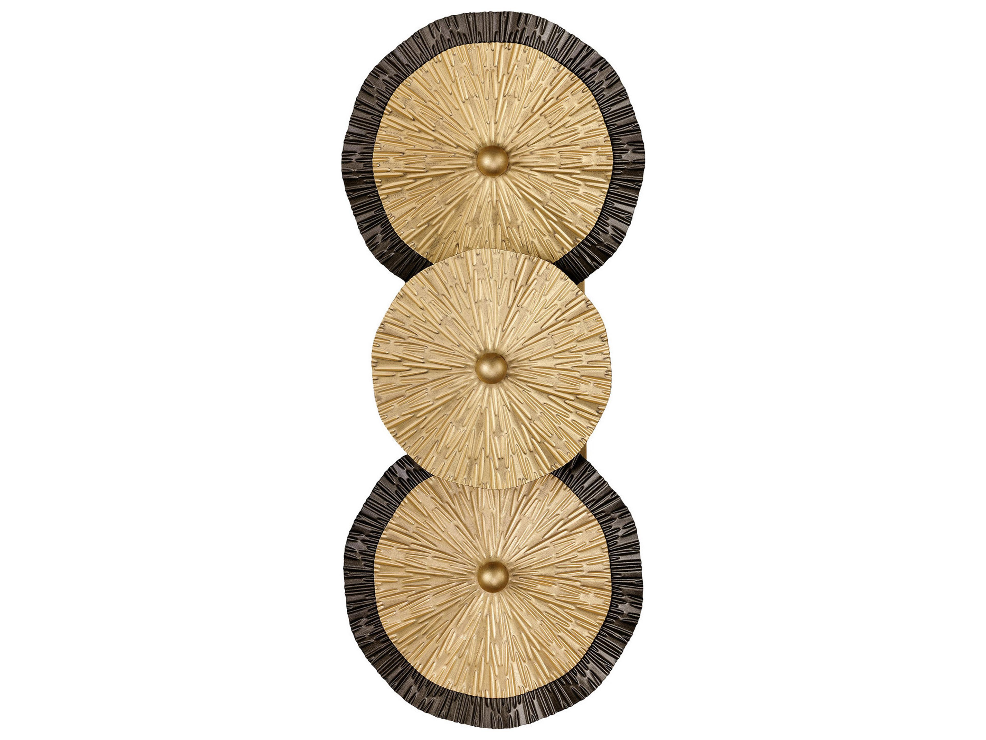 Savoy House Lincoln 2-Light Distressed Gold Bronze Wall Sconce