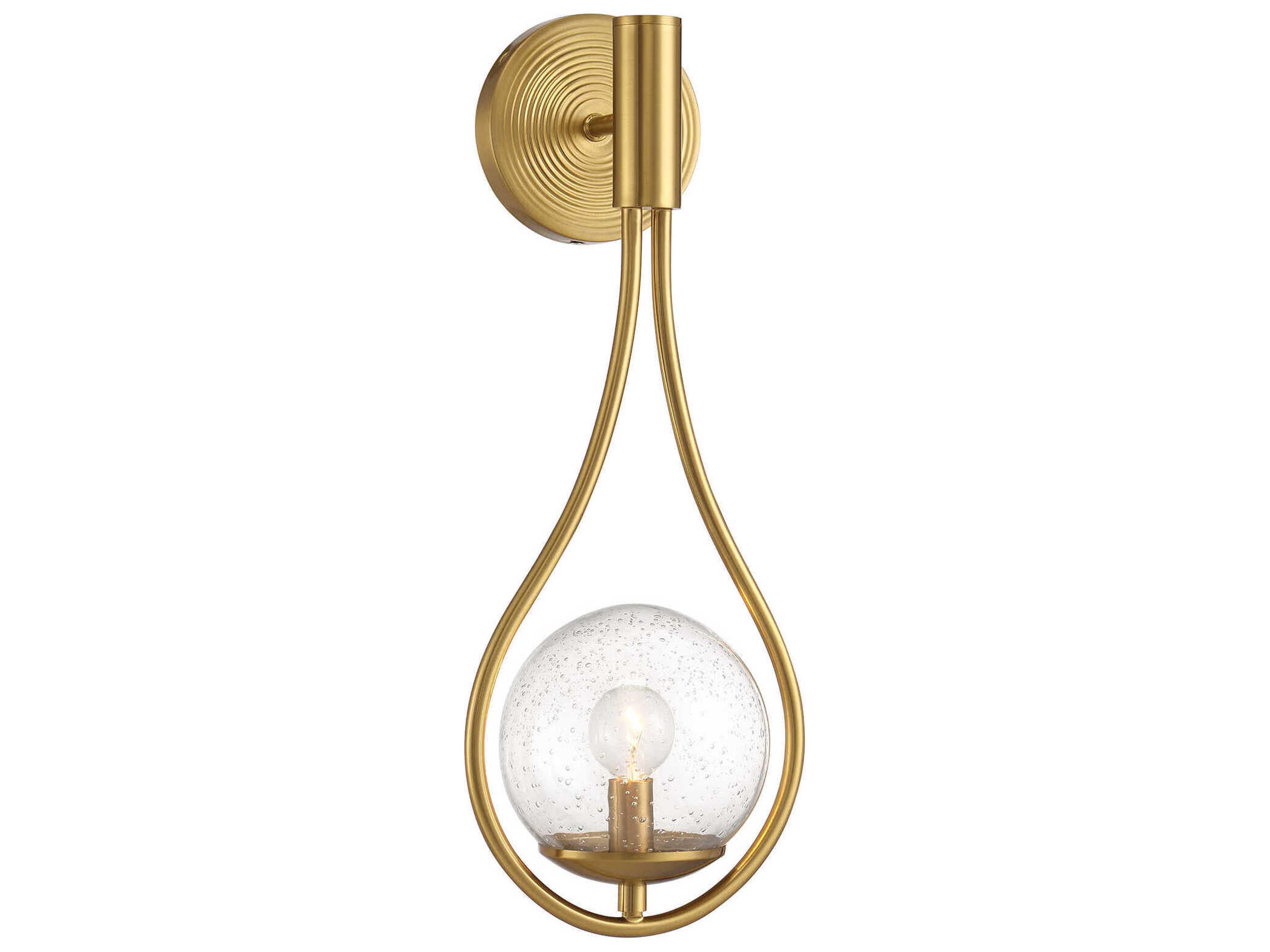 Savoy House Encino 1-Light Warm Brass Wall Sconce